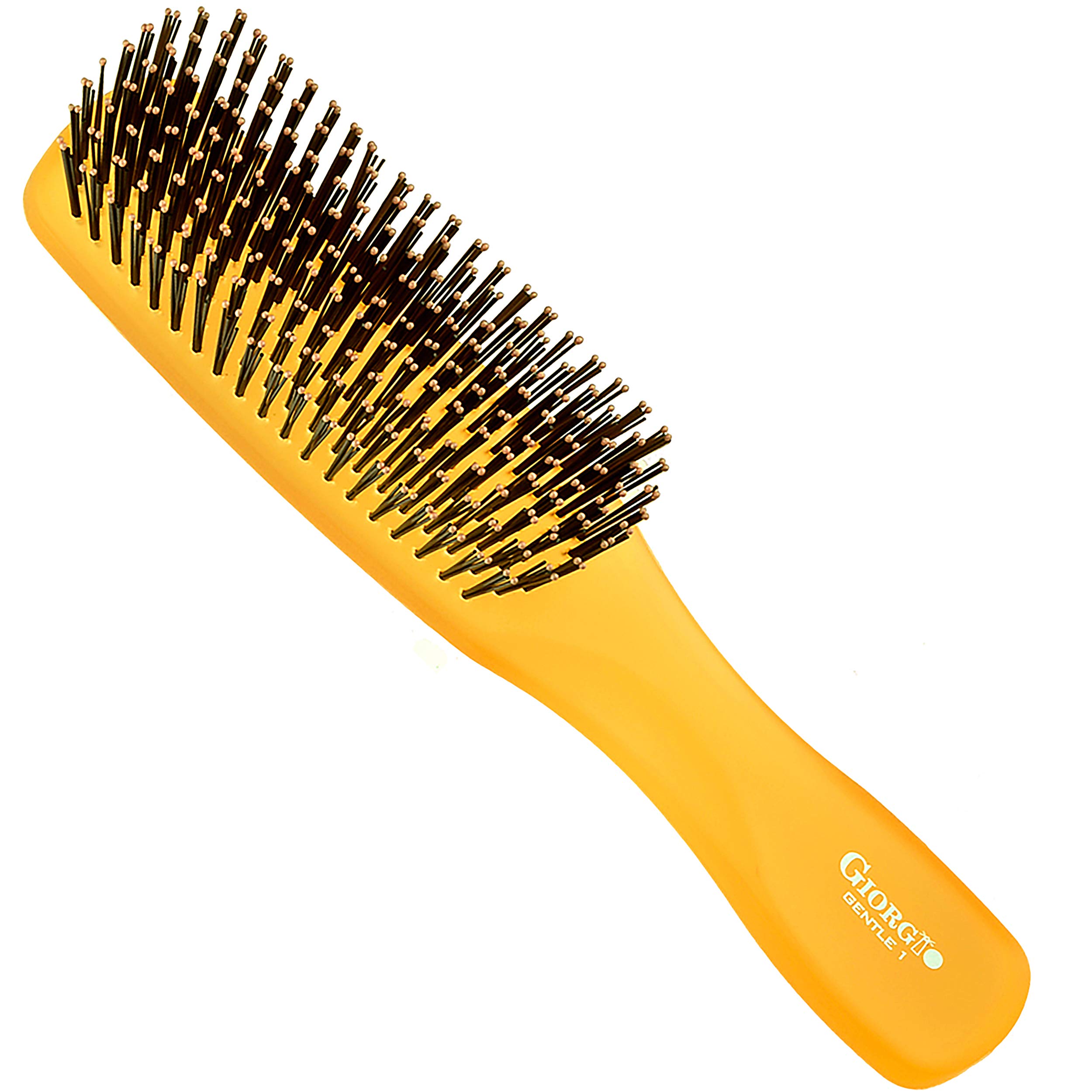 Cepillo De Pelo Giorgio Neon Gion1o Gentle Touch Detangler Naranja - Venta Internacional.