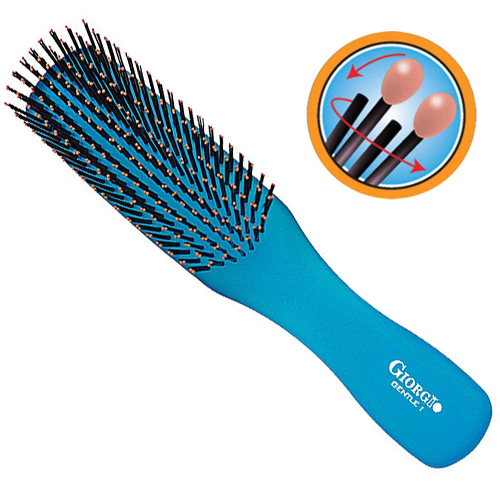 Foto 4 pulgar | Juego De 2 Cepillos De Pelo Giorgio Gion1-2b, Azul Neón, Para Hombres/mujeres - Venta Internacional.