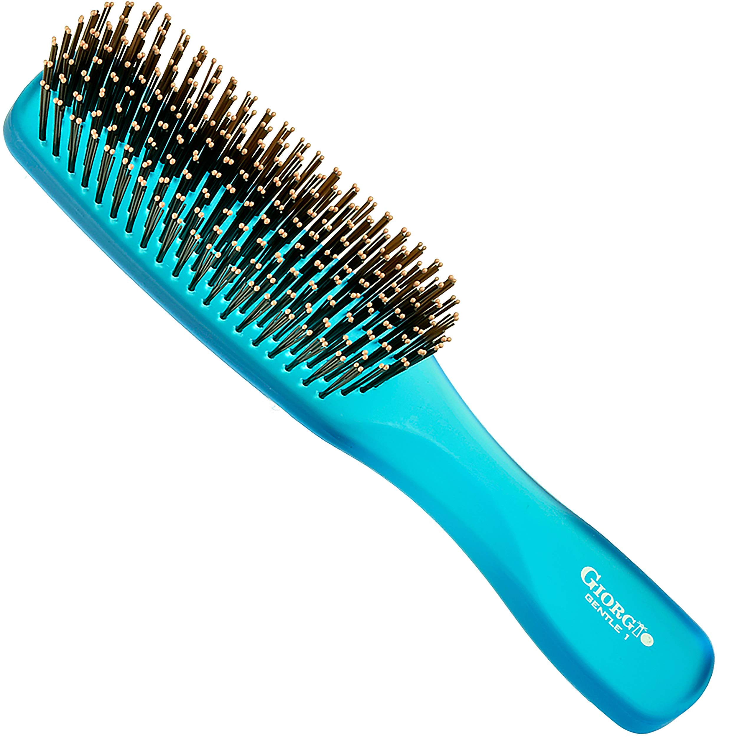 Cepillo De Pelo Giorgio Gion1b Azul Neón De 19,7 Cm Para Hombres Y Mujeres - Venta Internacional.