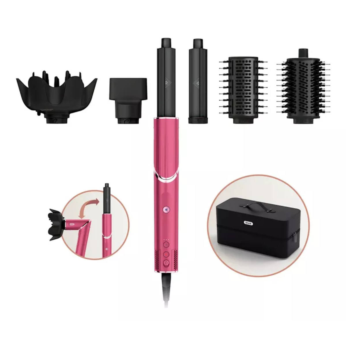 Foto 2 pulgar | Multiestilizador Shark Hd442bp Para Todo Tipo De Cabello 6 En 1 Rosa