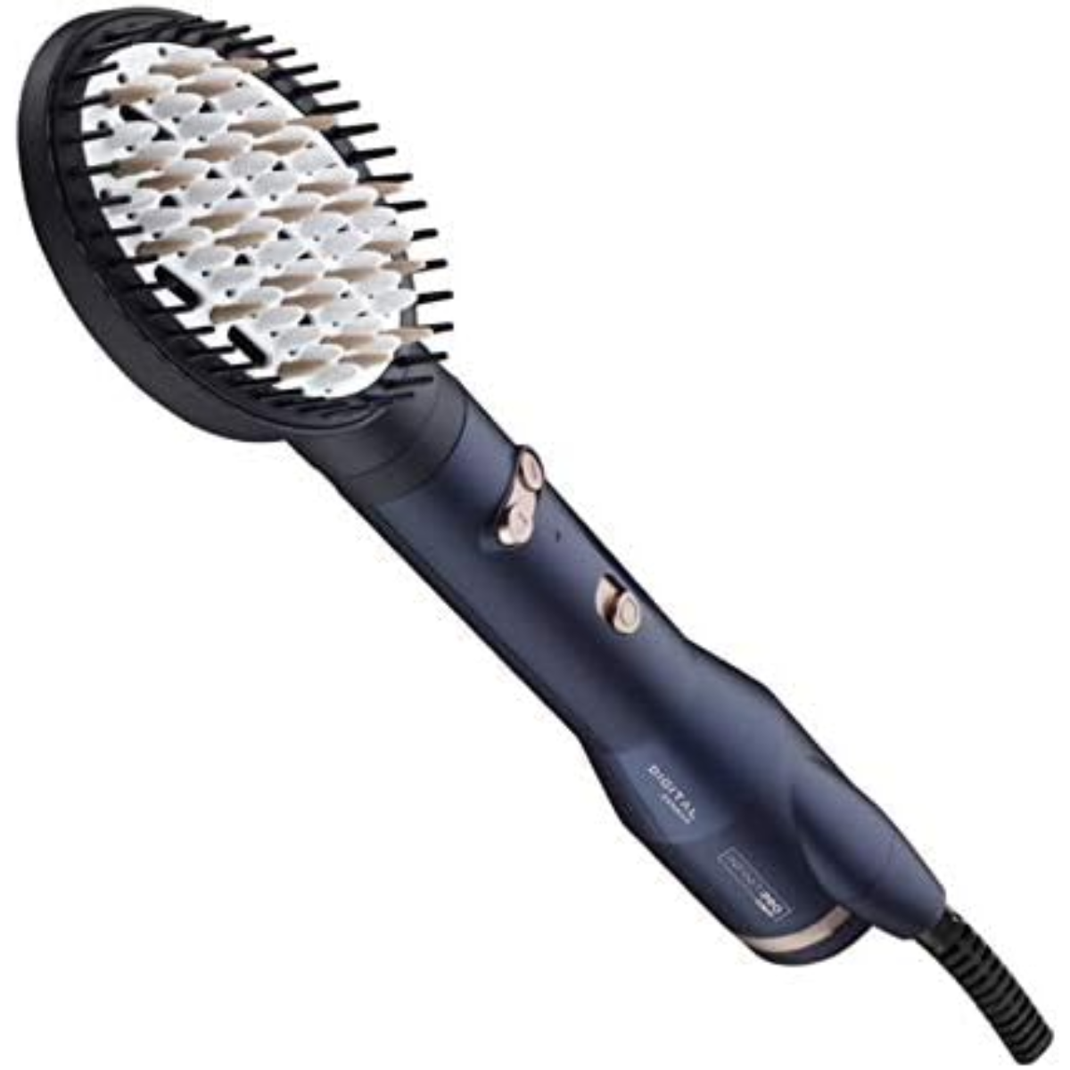 Foto 4 pulgar | Cepillo Conair Bc300es Infiniti Pro Con Sensor Digital, Cable Giratorio Azul Marino Con Blanco