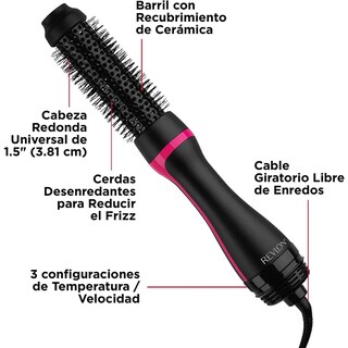 Foto 3 | Cepillo Revlon Rvdr5222la1n3 Secador Y Voluminizador Negro