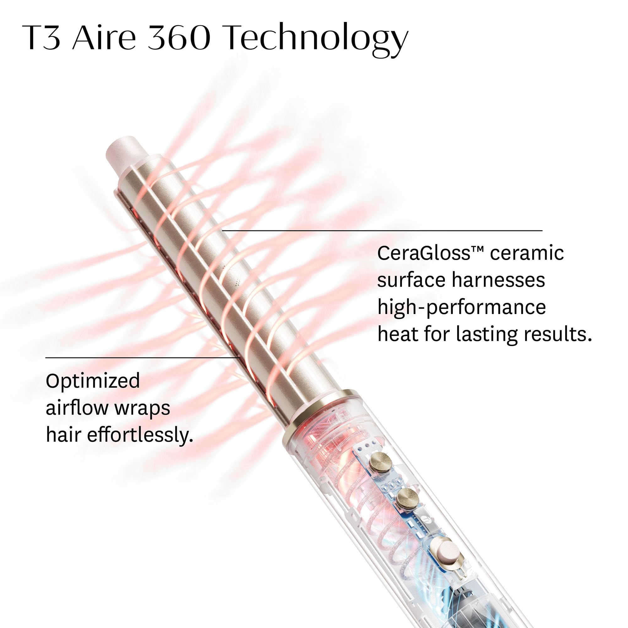 Foto 7 | Secador De Pelo T3 Aire 360, Multimoldeador Y Sistema De Ventilación - Venta Internacional.
