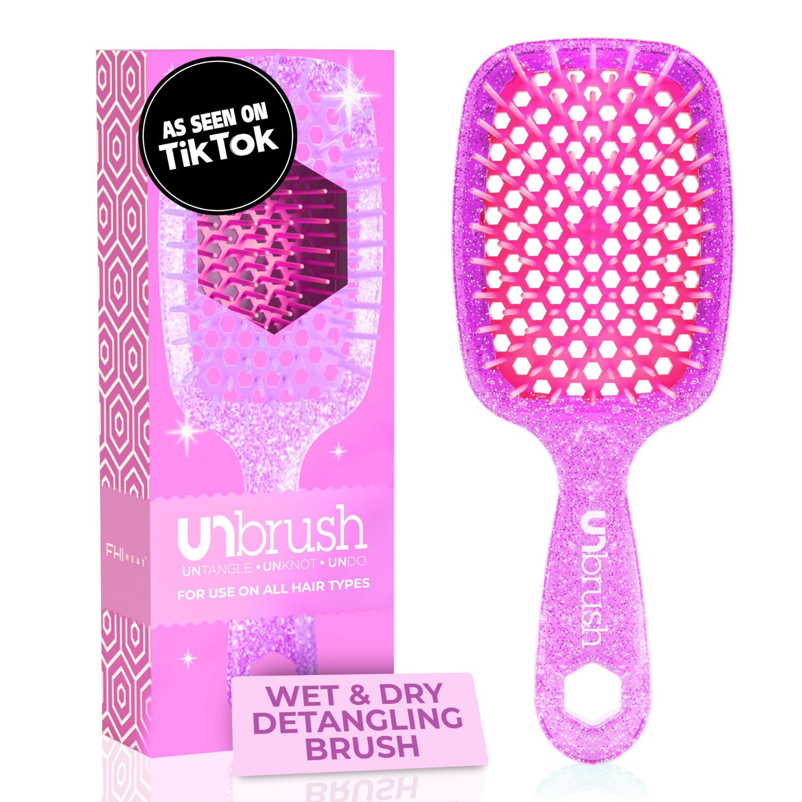 Foto 2 pulgar | Cepillo Desenredante Fhi Heat Unbrush Para Todo El Cabello Húmedo O Seco - Venta Internacional.