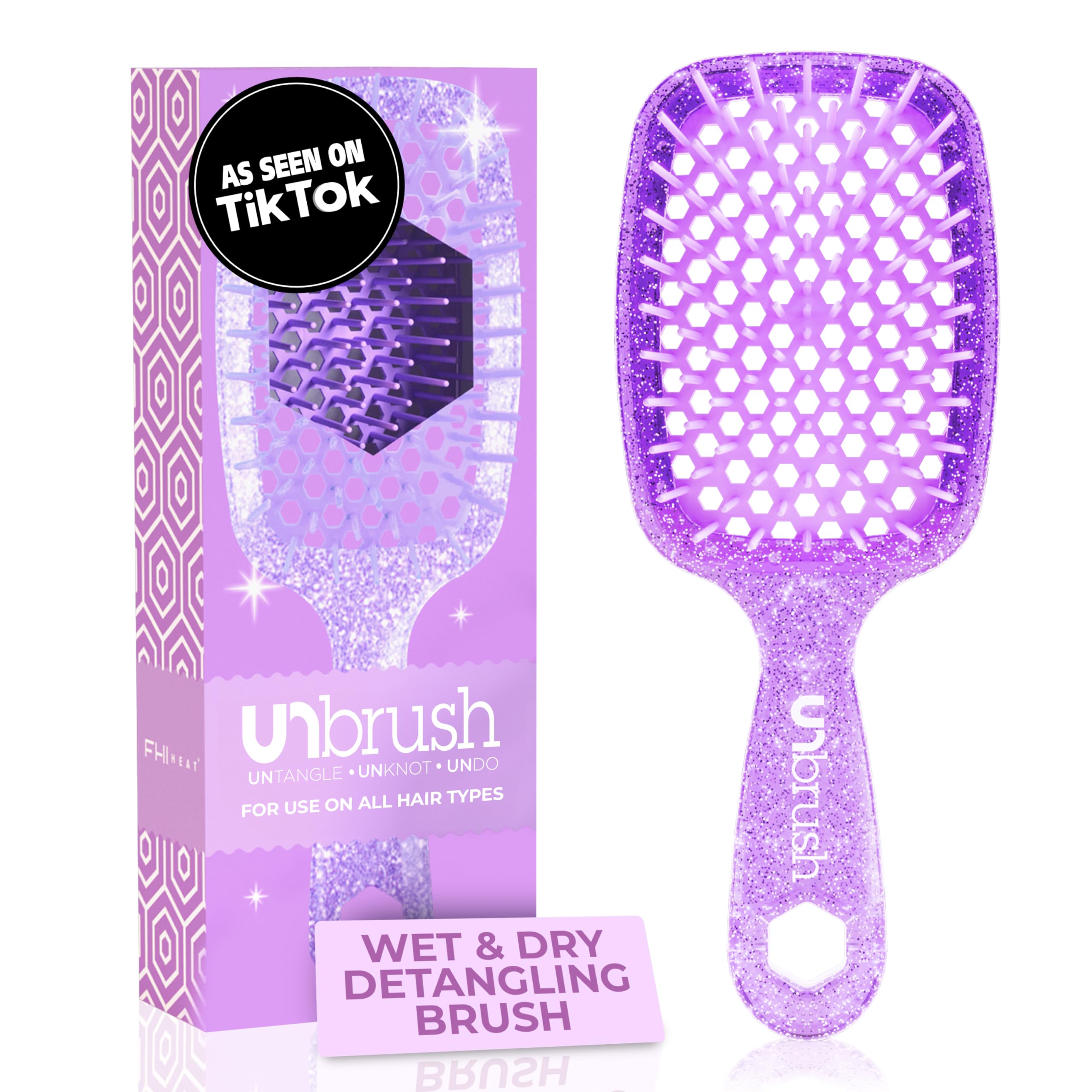 Foto 2 pulgar | Cepillo Desenredante Fhi Heat Unbrush Para Todo El Cabello Húmedo O Seco - Venta Internacional.