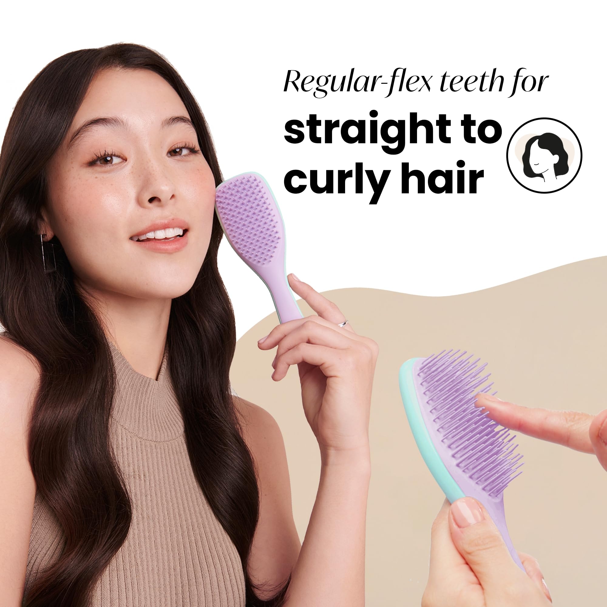 Foto 4 pulgar | Cepillo Para El Cabello Tangle Teezer Ultimate Detangler Wisteria Leaf - Venta Internacional.