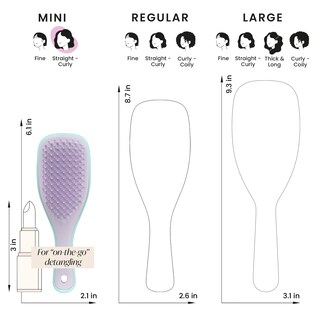 Foto 7 | Cepillo Para El Cabello Tangle Teezer Ultimate Detangler Wisteria Leaf - Venta Internacional.