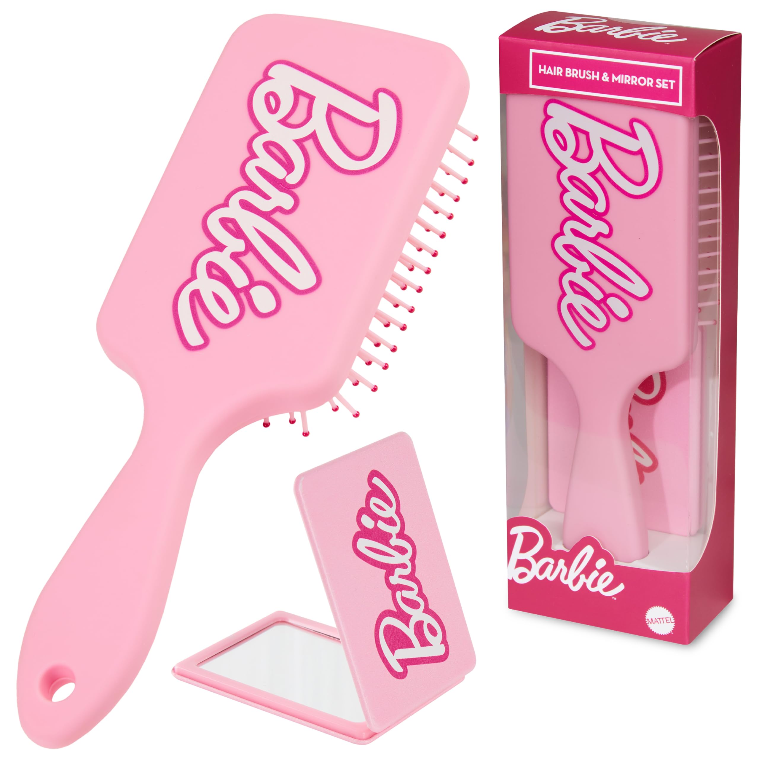 Foto 2 pulgar | Juego De Cepillos Barbie Para Desenredar El Cabello Con Cepillo De Paleta Y Espejo - Venta Internacional.