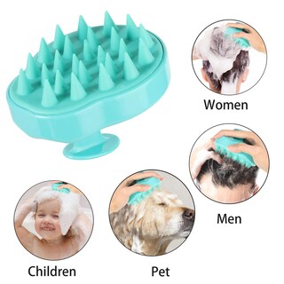Foto 7 | Cepillo De Champú Para El Cuero Cabelludo Btyms Hair Silicone Green - Venta Internacional.