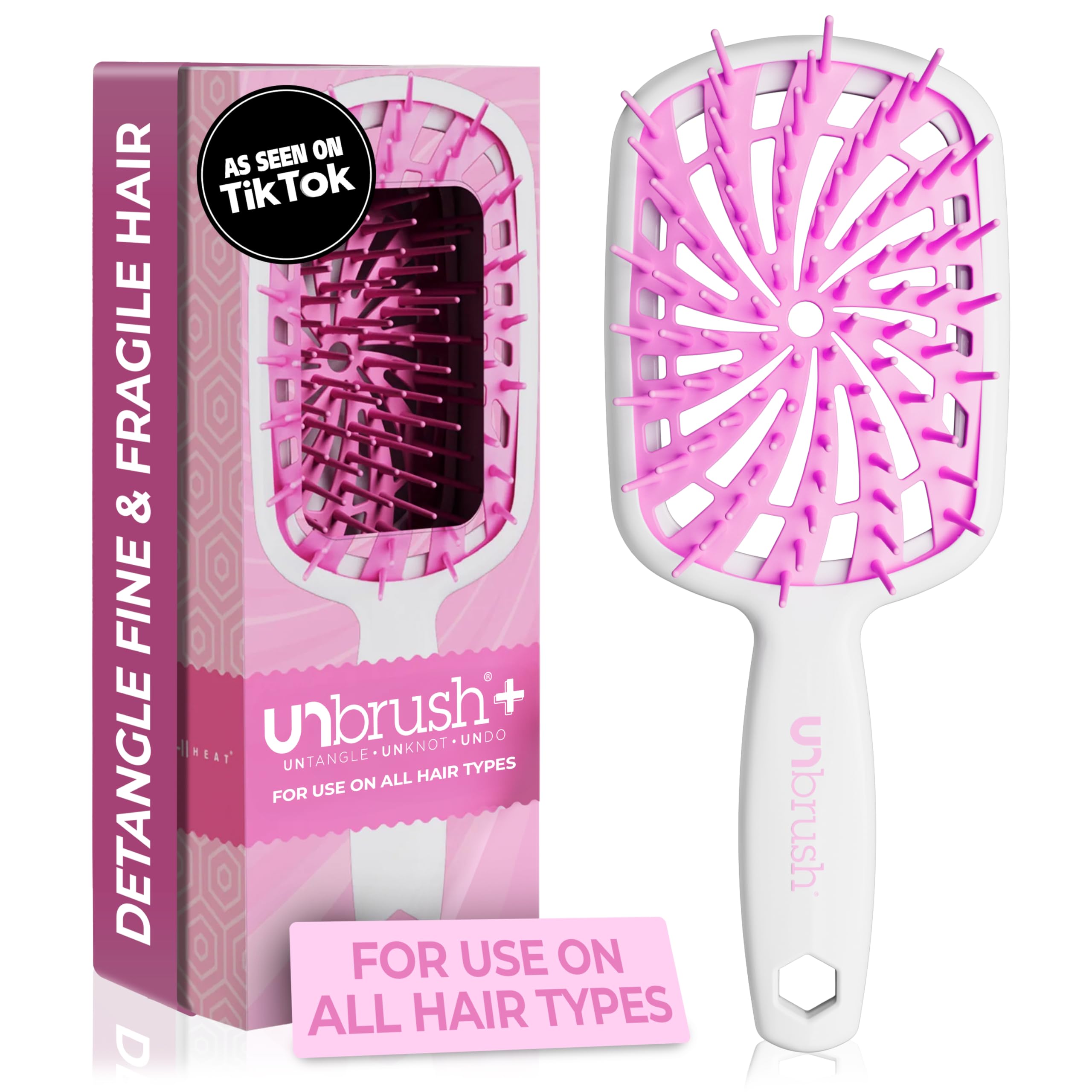 Cepillo Para Cabello Rizado Fhi Heat Unbrush Plus Para Cabello Húmedo O Seco - Venta Internacional.