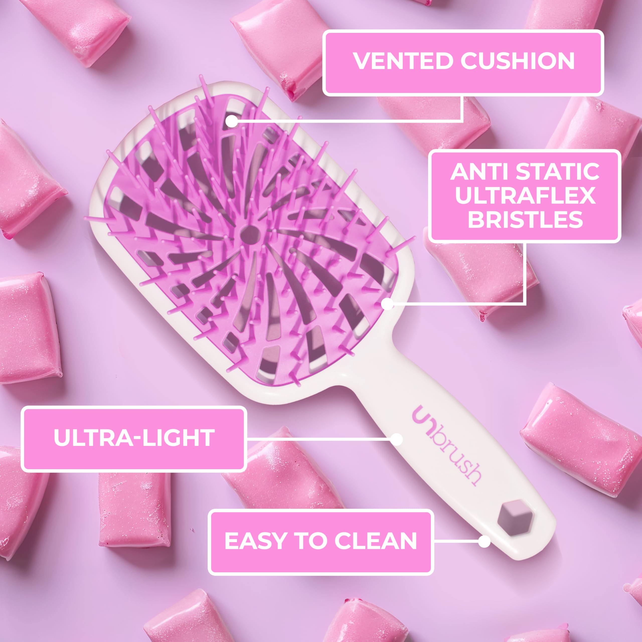 Foto 7 pulgar | Cepillo Para Cabello Rizado Fhi Heat Unbrush Plus Para Cabello Húmedo O Seco - Venta Internacional.