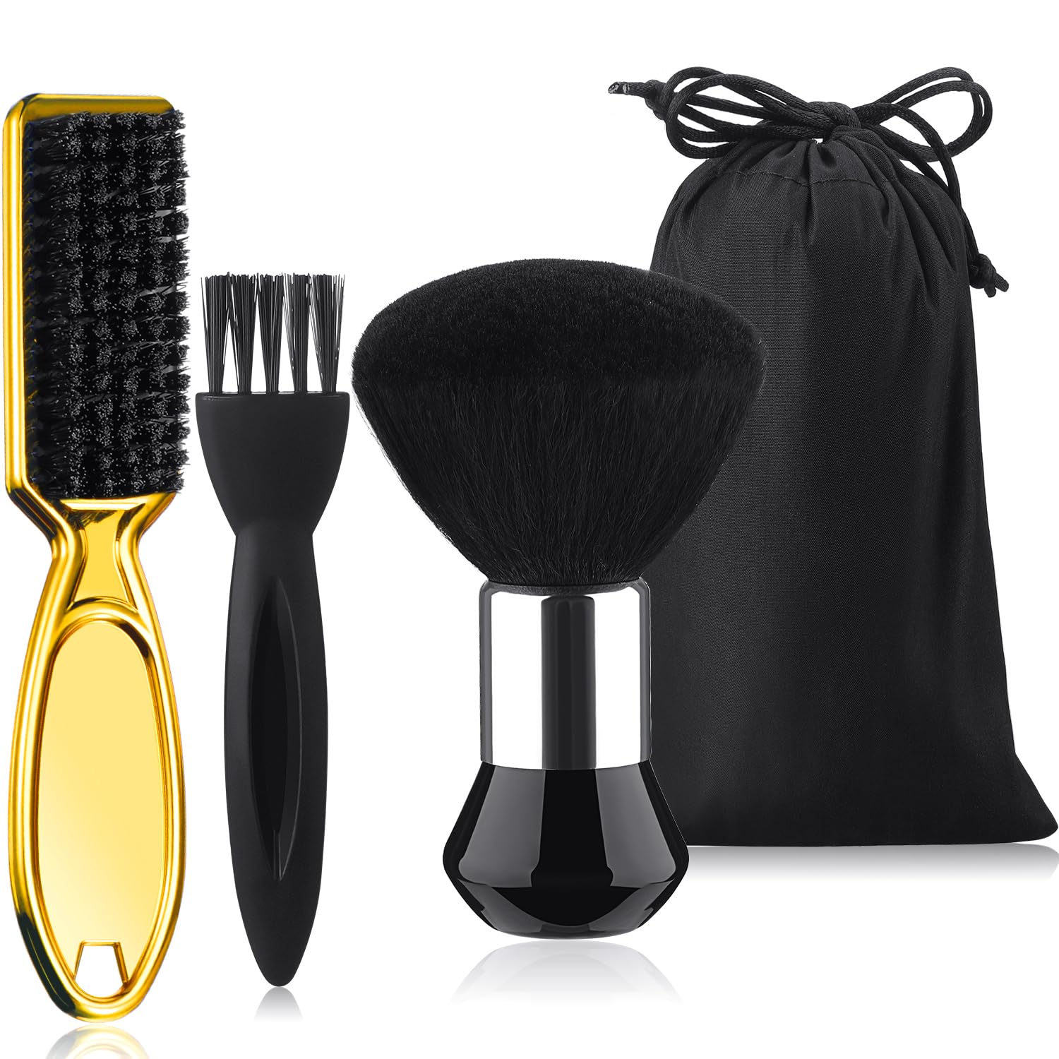 Set De 3 Piezas Para Peinar Barber Neck Duster Brush Patelai - Venta Internacional.