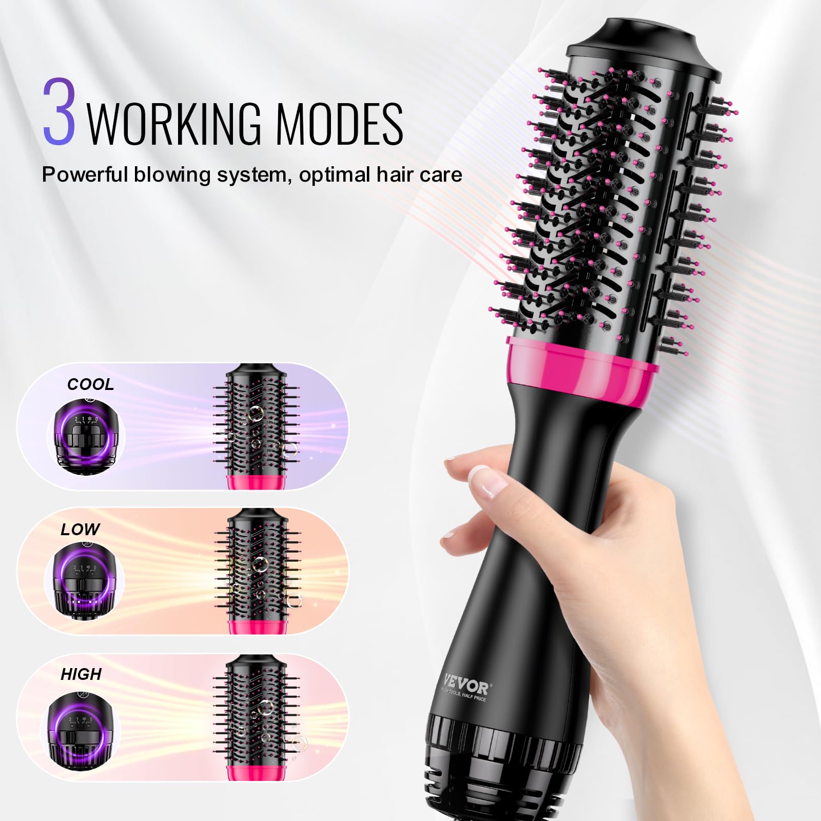Foto 4 pulgar | Secador De Pelo Vevor, Secador De Pelo Y Moldeador Voluminizador 4 En 1 - Venta Internacional.