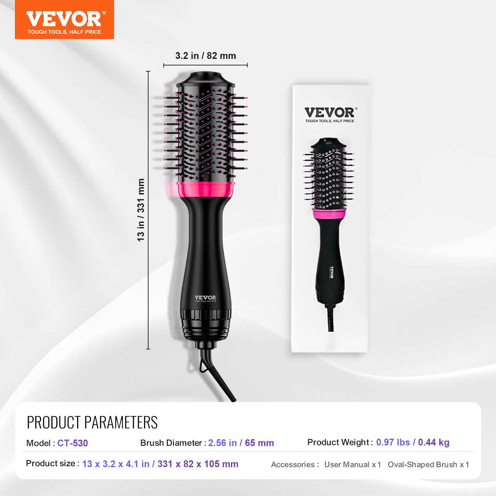 Foto 8 pulgar | Secador De Pelo Vevor, Secador De Pelo Y Moldeador Voluminizador 4 En 1 - Venta Internacional.