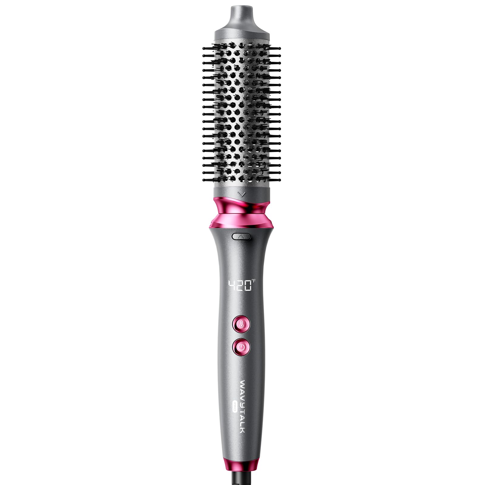 Foto 1 | Cepillo Térmico Wavytalk Pro De 1.5 Pulgadas, Desmontable, Rizado, Gris Oscuro - Venta Internacional.