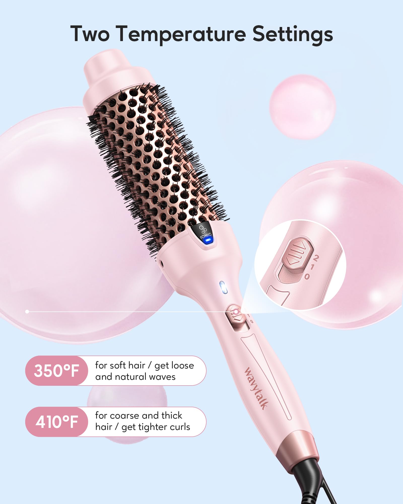 Foto 4 | Cepillo Térmico Wavytalk Blowout Express De 1.5 Pulgadas, Rosa - Venta Internacional.