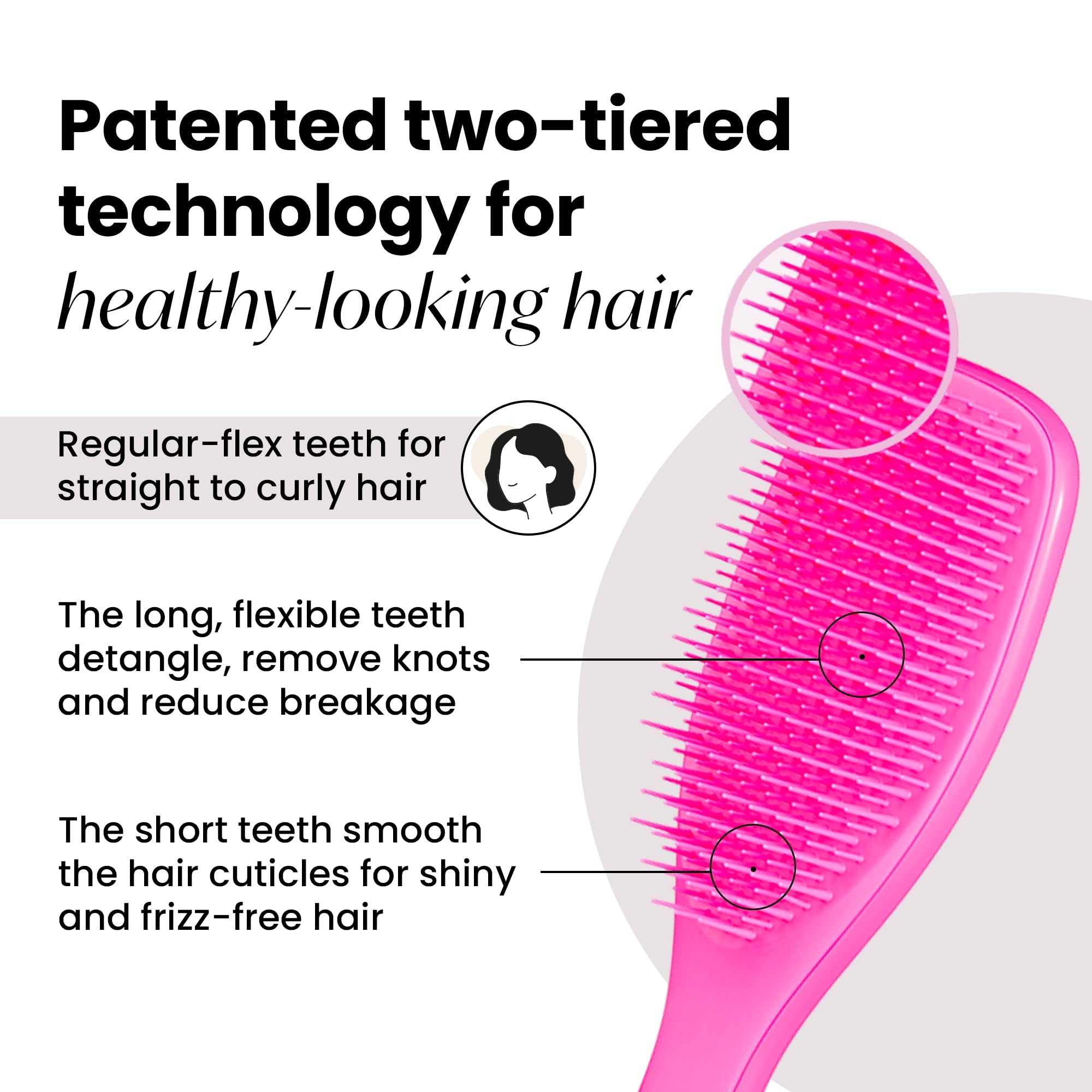 Foto 3 pulgar | Cepillo Tangle Teezer Ultimate Detangler Para Cabello Húmedo Y Seco - Venta Internacional.