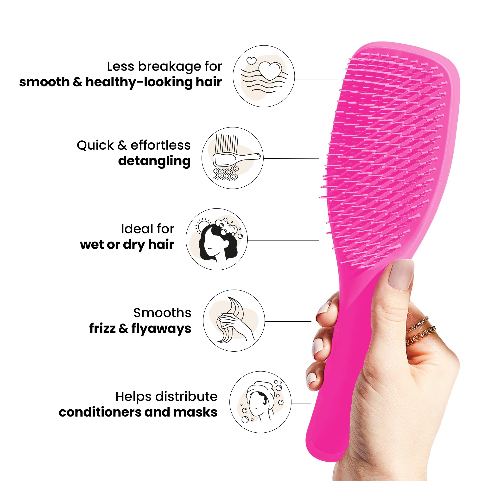 Foto 5 pulgar | Cepillo Tangle Teezer Ultimate Detangler Para Cabello Húmedo Y Seco - Venta Internacional.