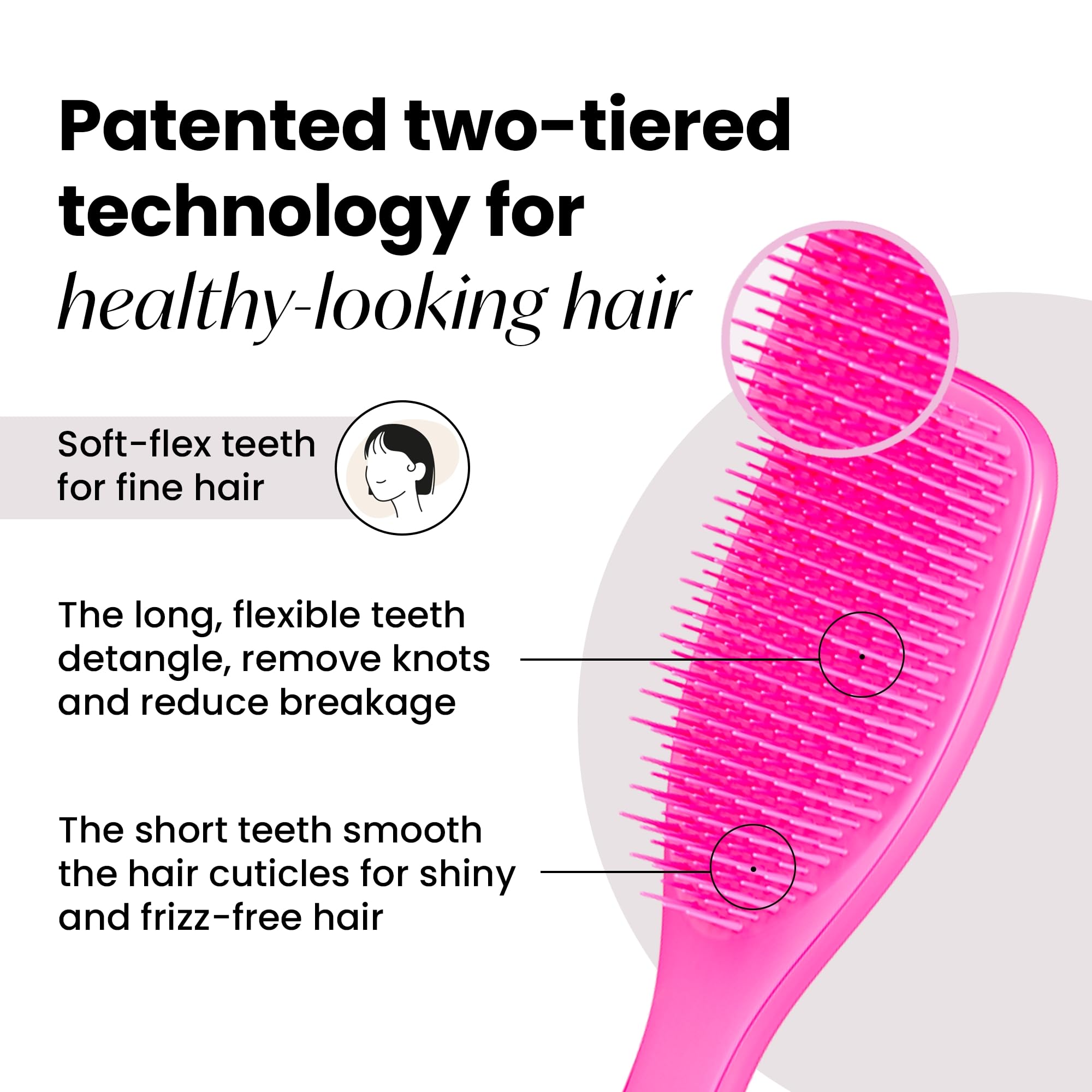 Foto 3 pulgar | Cepillo De Pelo Tangle Teezer Ultimate Detangler Red Runway Pink - Venta Internacional.
