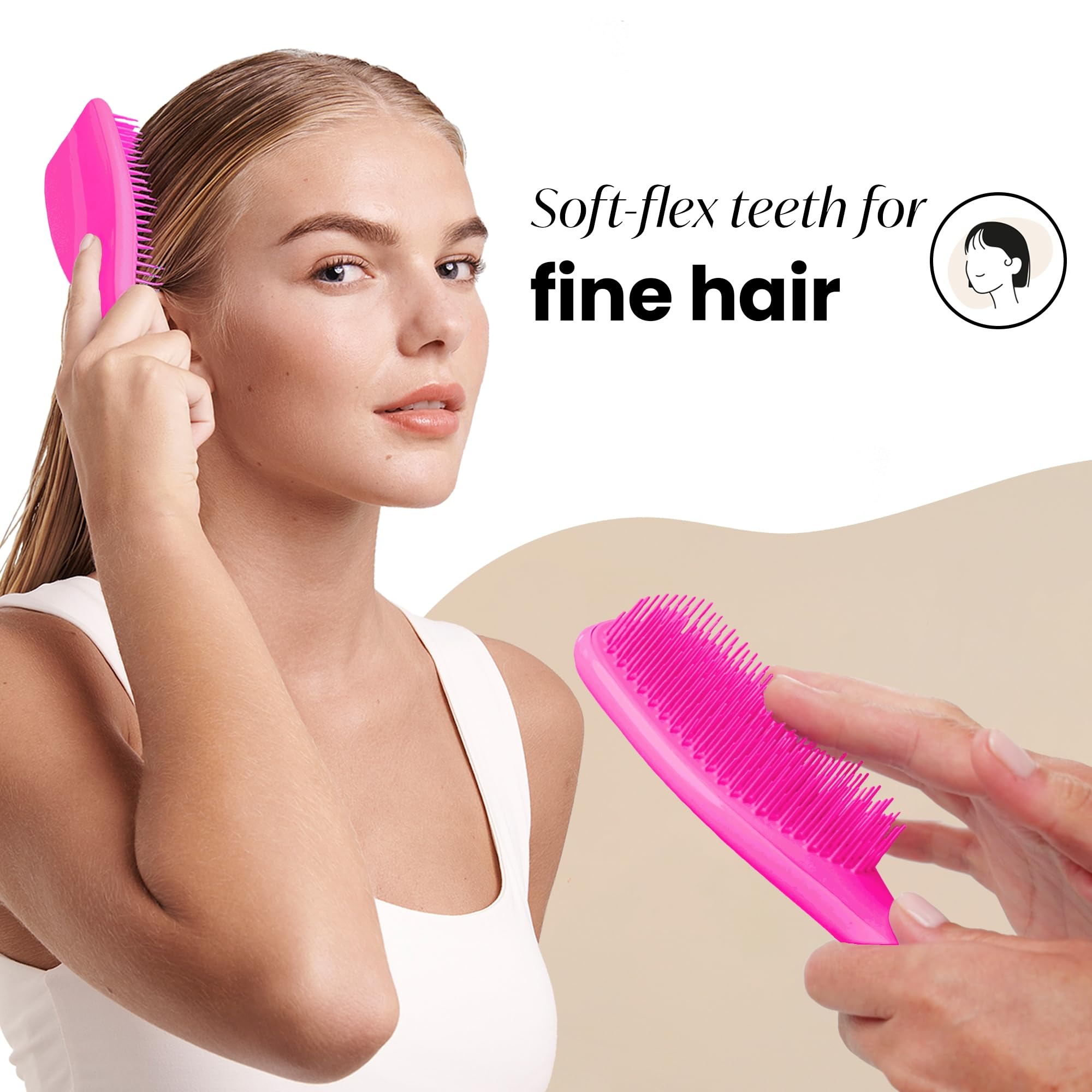 Foto 4 pulgar | Cepillo De Pelo Tangle Teezer Ultimate Detangler Red Runway Pink - Venta Internacional.