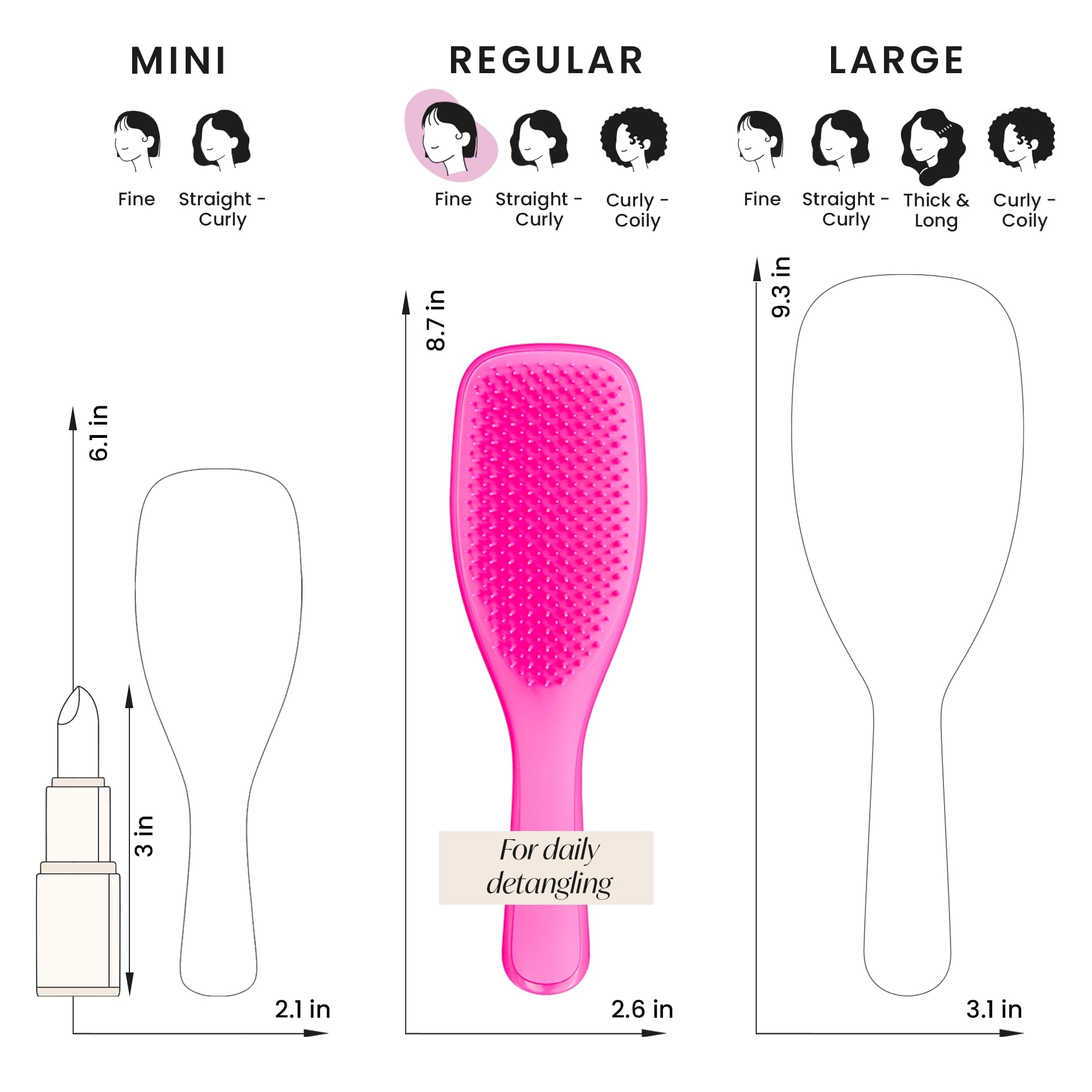 Foto 7 | Cepillo De Pelo Tangle Teezer Ultimate Detangler Red Runway Pink - Venta Internacional.