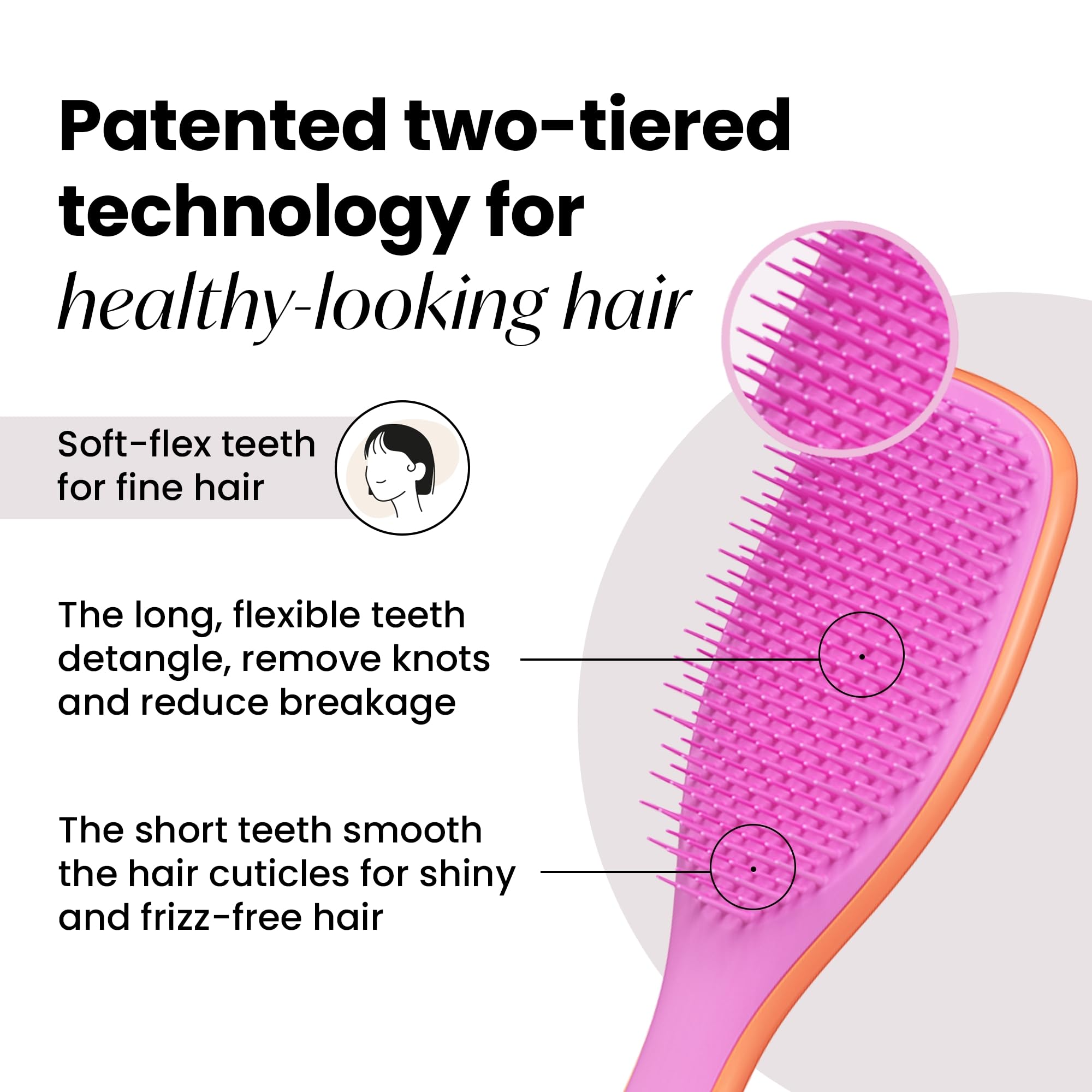 Foto 3 pulgar | Cepillo Desenredante Tangle Teezer Ultimate Para Cabello Seco Y Húmedo - Venta Internacional.
