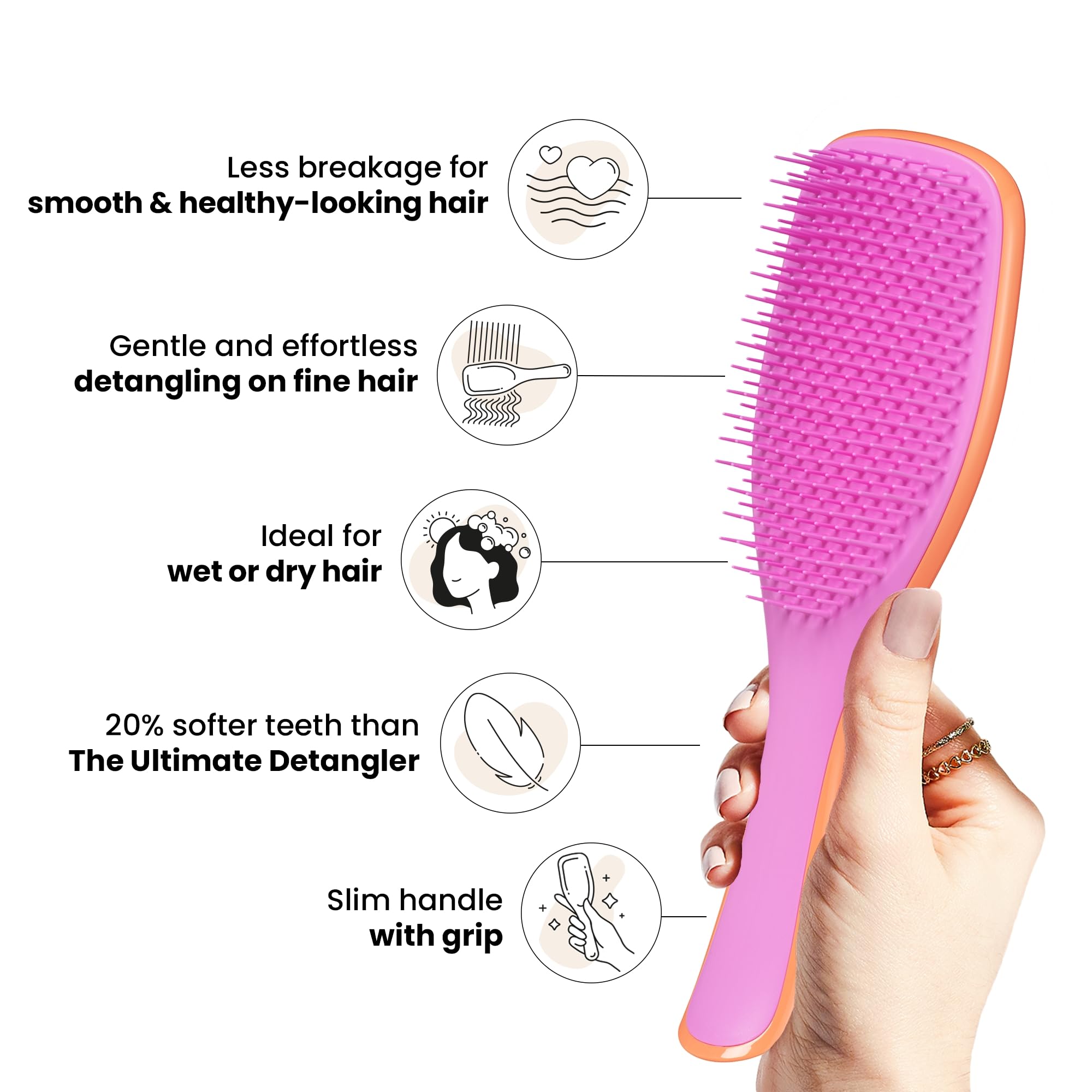 Foto 4 | Cepillo Desenredante Tangle Teezer Ultimate Para Cabello Seco Y Húmedo - Venta Internacional.