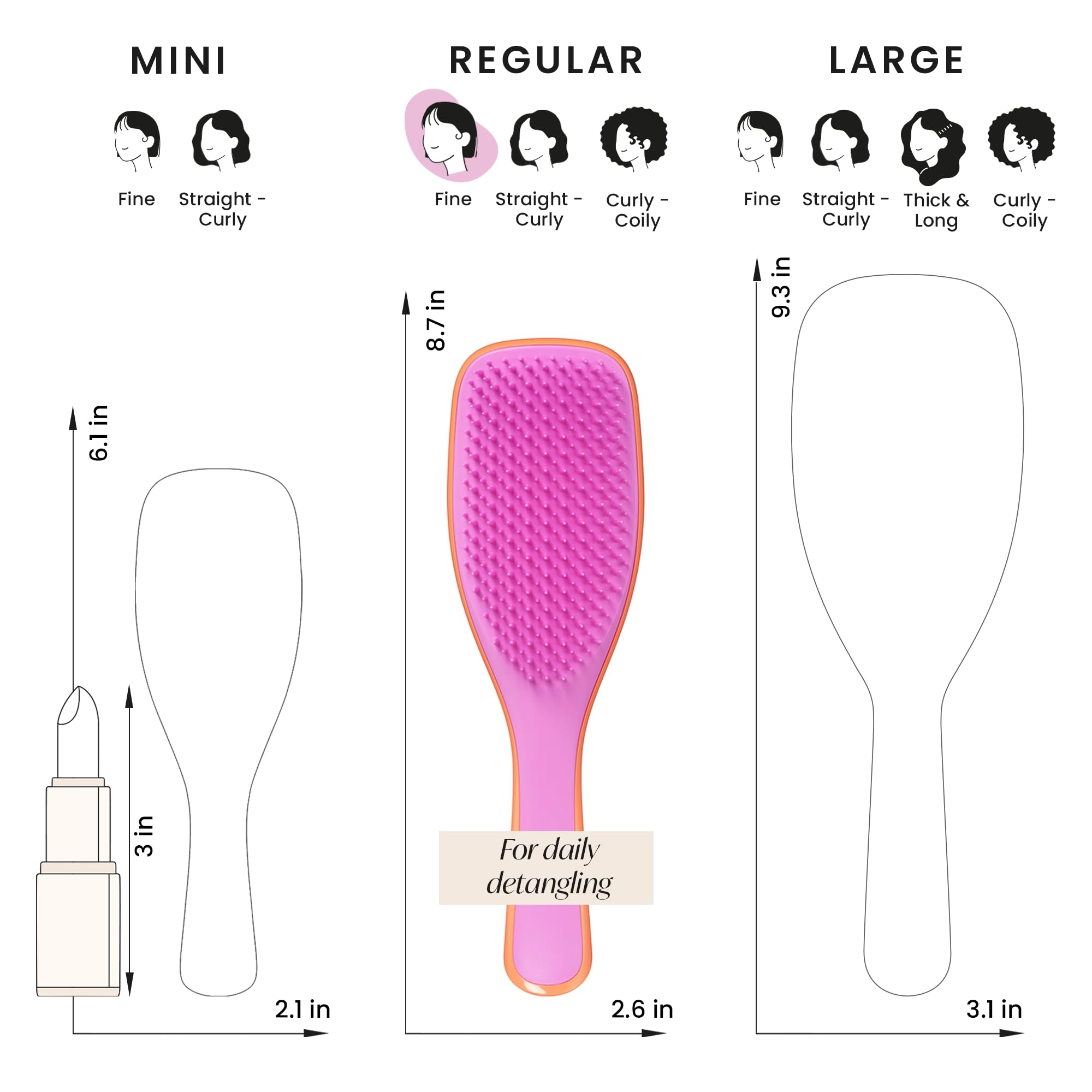 Foto 8 pulgar | Cepillo Desenredante Tangle Teezer Ultimate Para Cabello Seco Y Húmedo - Venta Internacional.