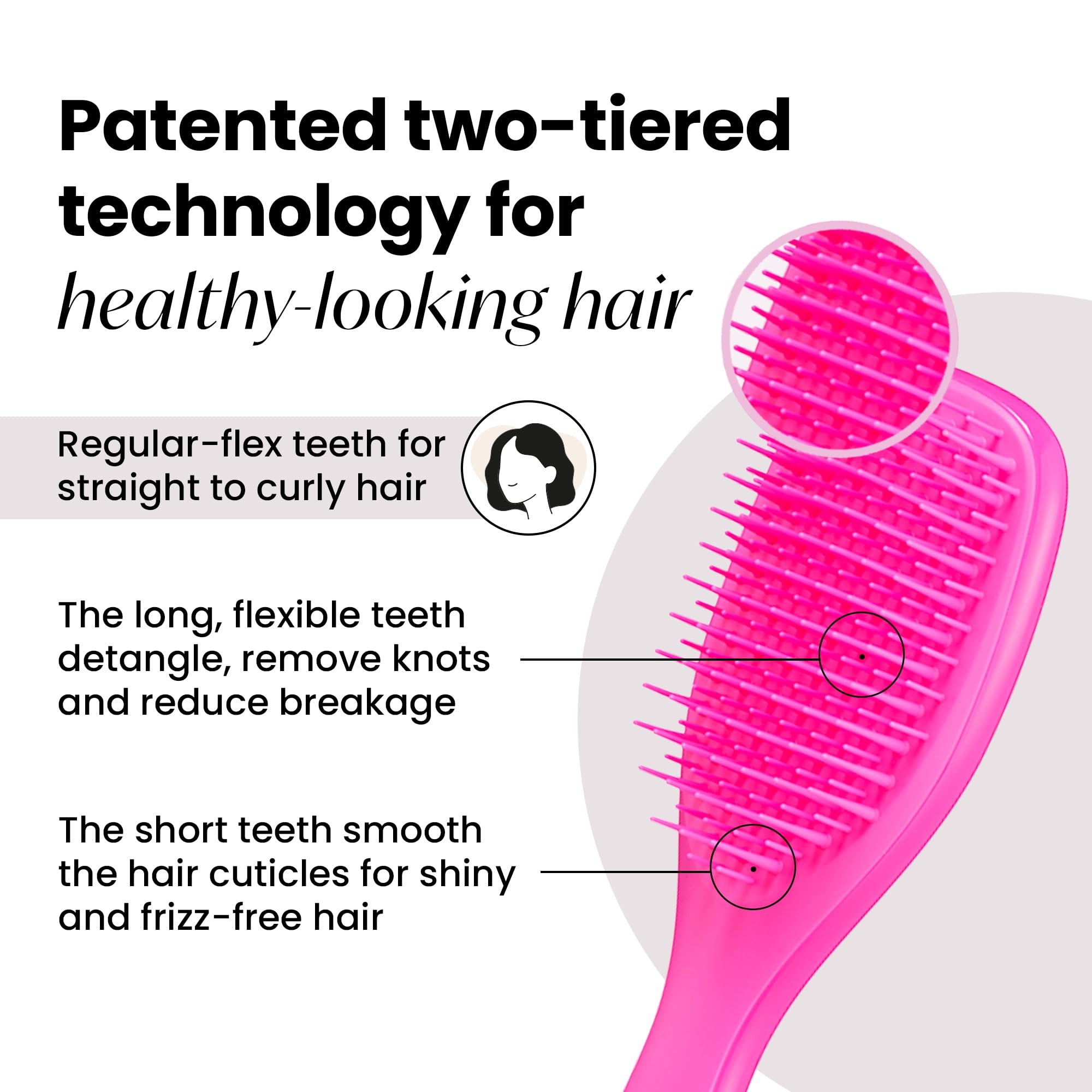 Foto 3 pulgar | Cepillo Para El Cabello Tangle Teezer Ultimate Detangler Runway Pink - Venta Internacional.
