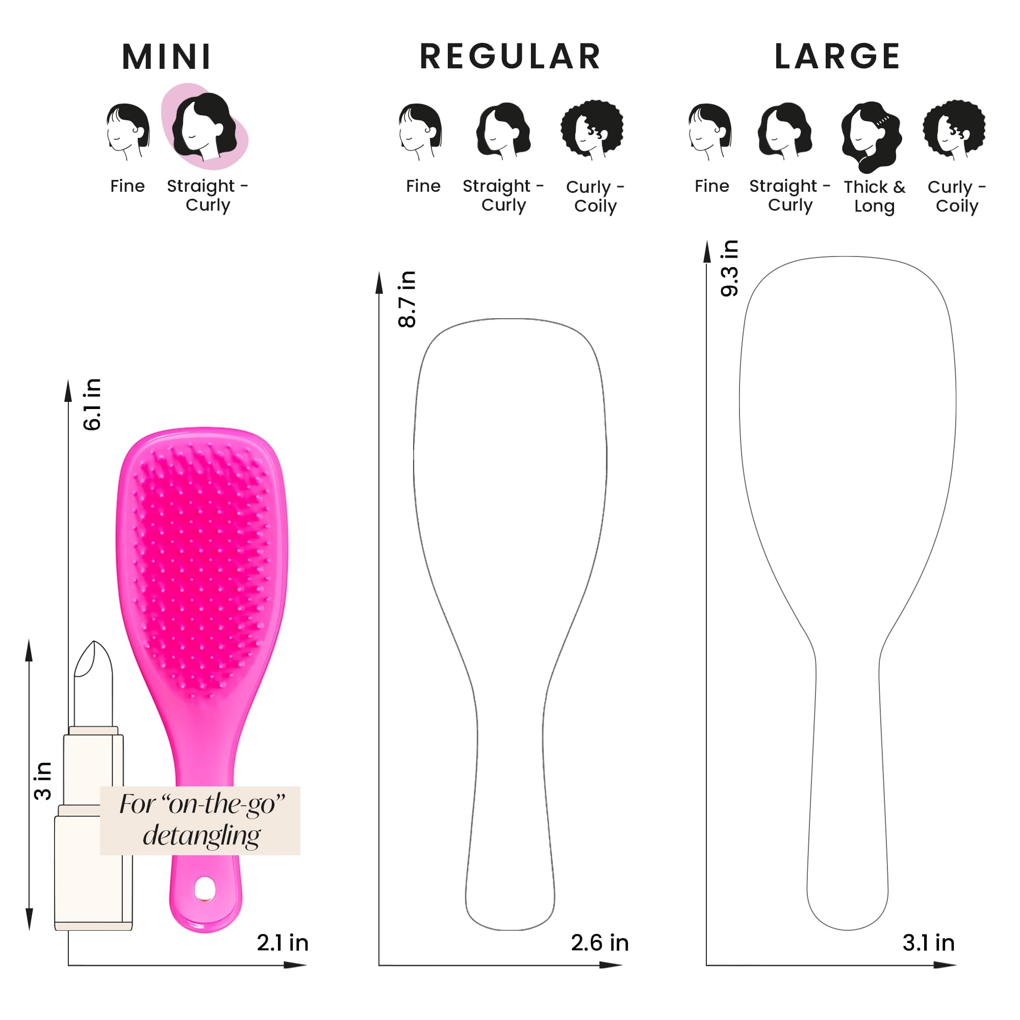 Foto 8 pulgar | Cepillo Para El Cabello Tangle Teezer Ultimate Detangler Runway Pink - Venta Internacional.