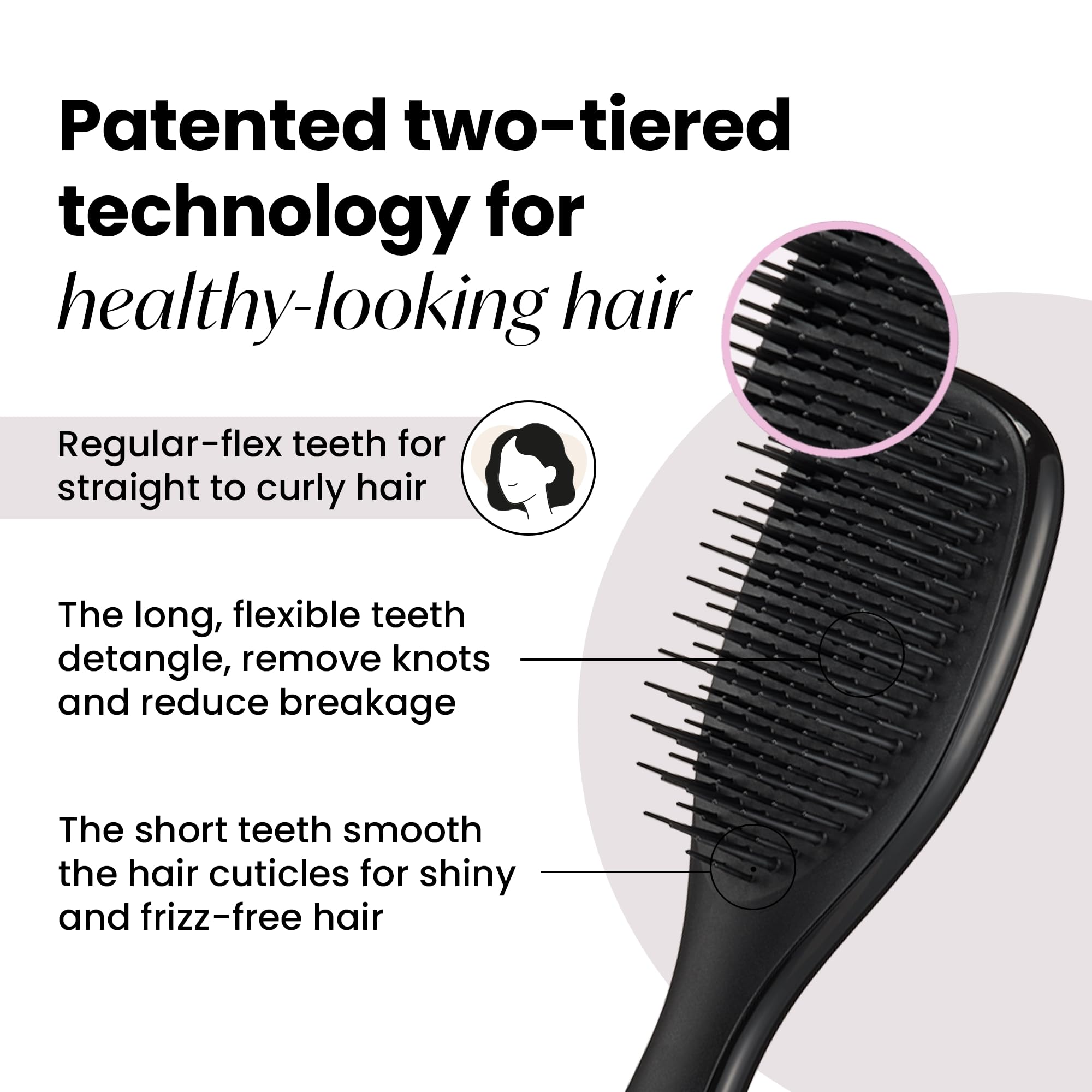 Foto 3 pulgar | Cepillo Para Cabello Tangle Teezer Ultimate Detangler, Tamaño De Viaje, Negro - Venta Internacional.