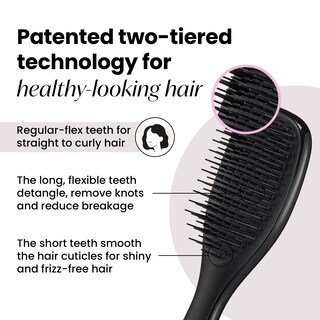 Foto 2 | Cepillo Para Cabello Tangle Teezer Ultimate Detangler, Tamaño De Viaje, Negro - Venta Internacional.