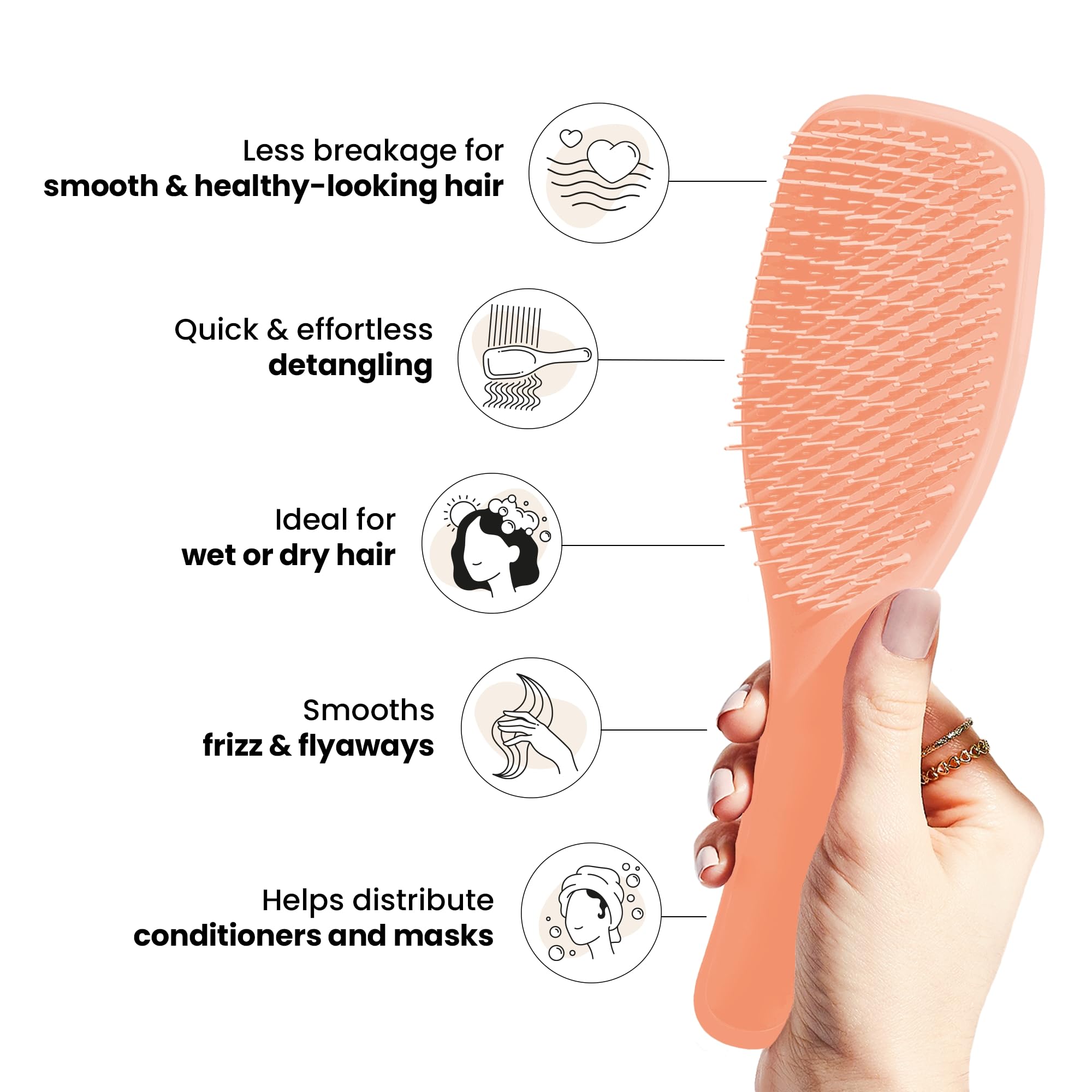 Foto 5 pulgar | Cepillo Tangle Teezer Ultimate Detangler Para Cabello Húmedo Y Seco - Venta Internacional.