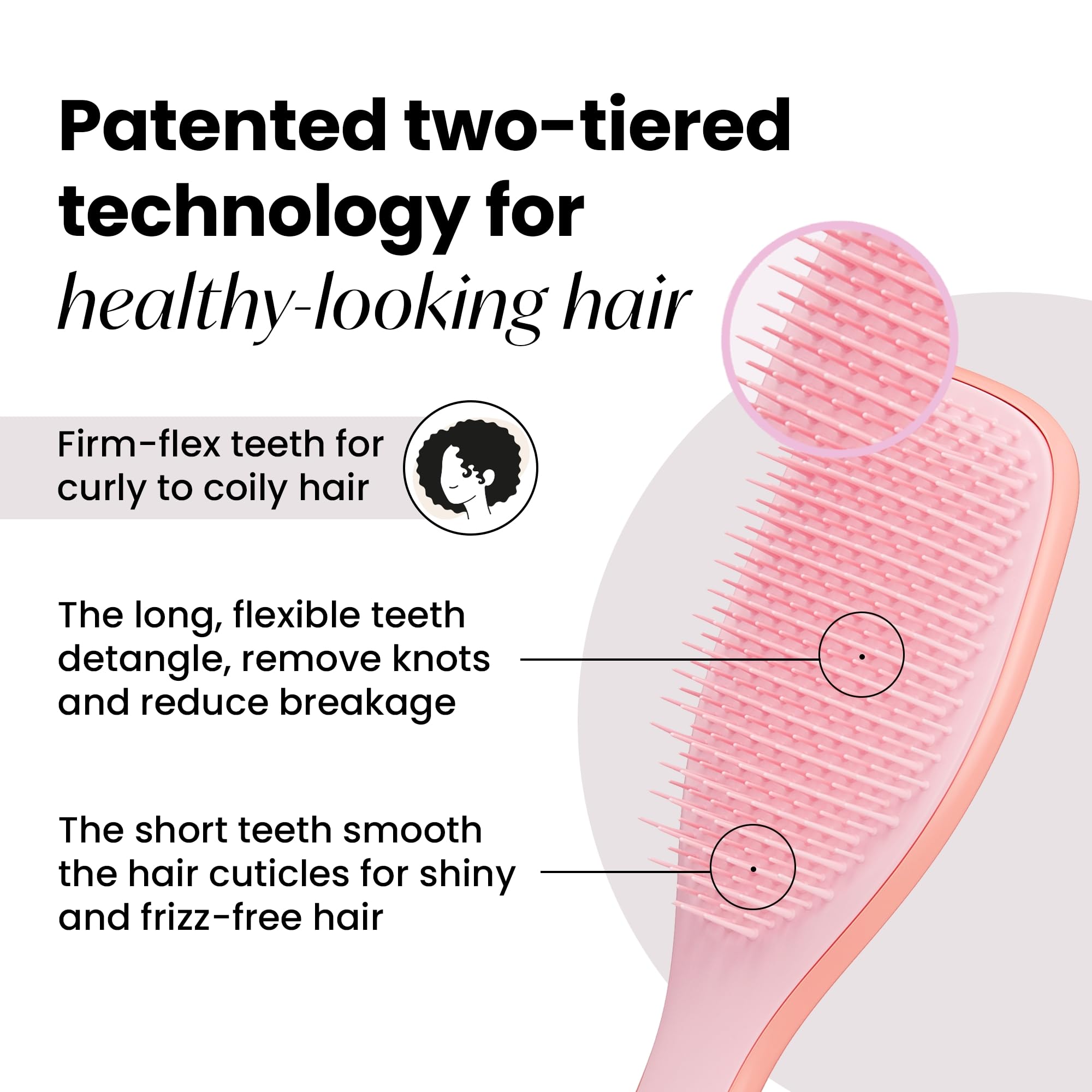 Foto 2 | Cepillo De Pelo Tangle Teezer Ultimate Detangler Para Cabello Rizado - Venta Internacional.