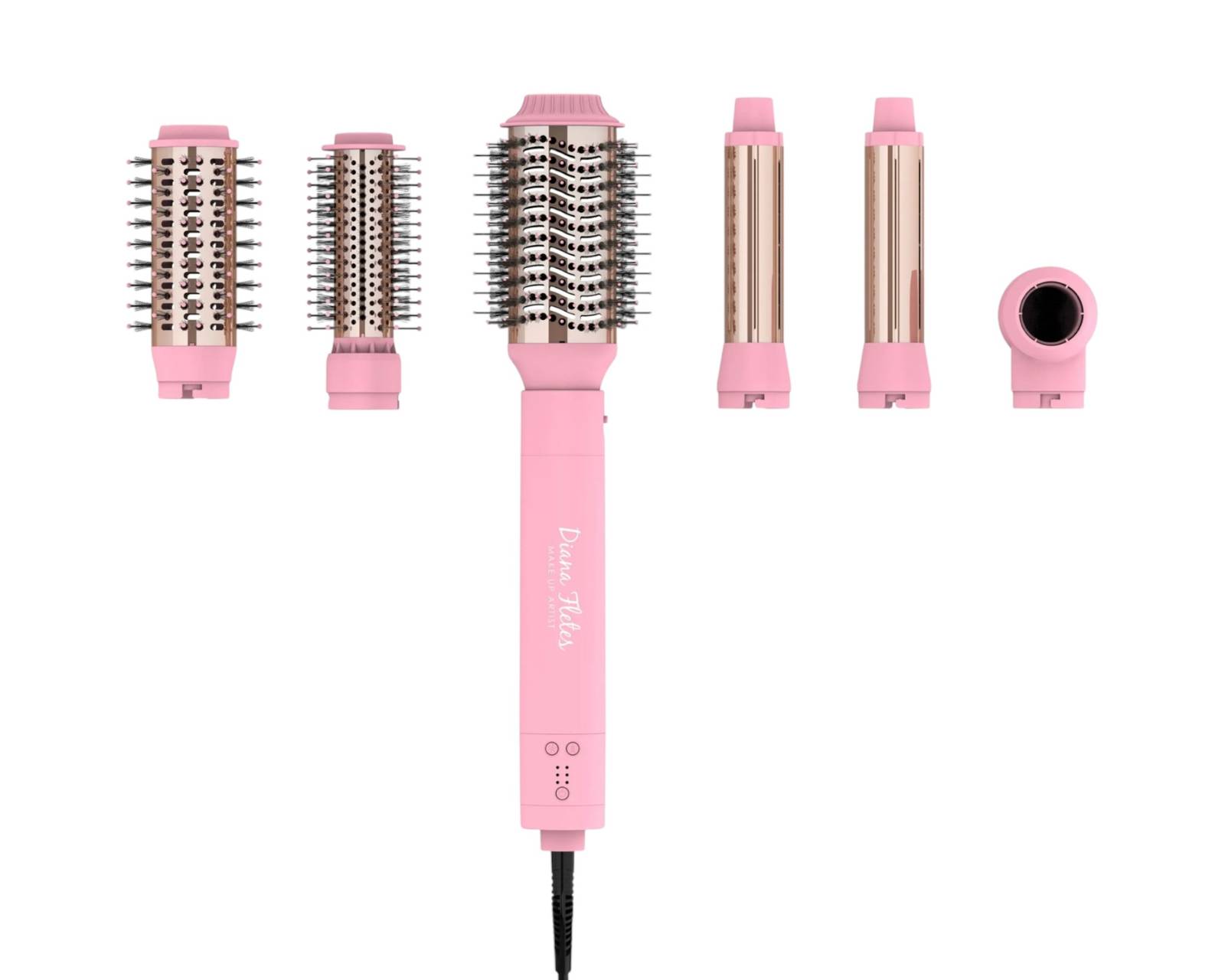 Foto 2 pulgar | Multiestilizador 6 Cabezas Diana Fletes Sm 5318 Light Pink Titanio Galvanizado Premium