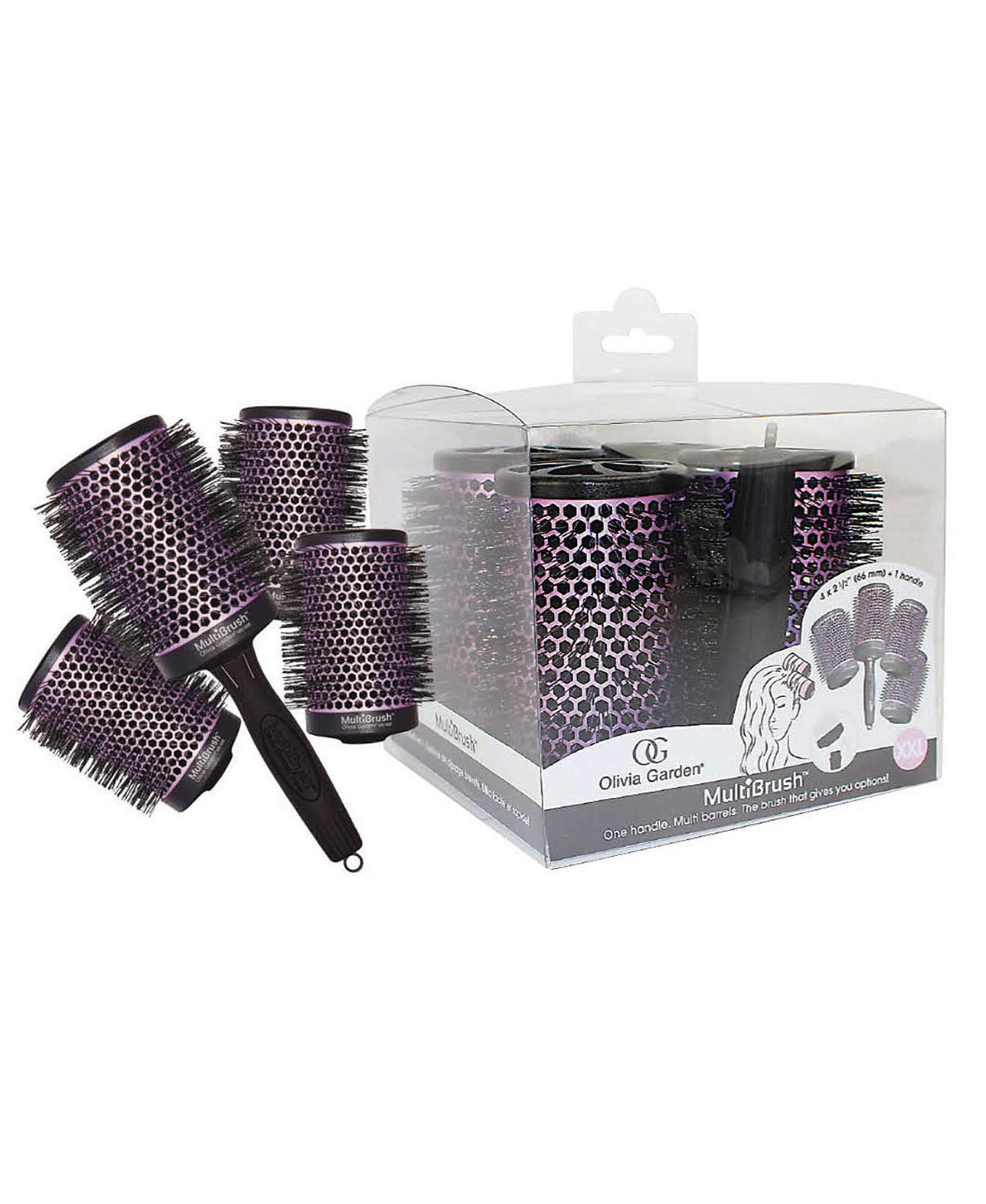 Foto 2 pulgar | Juego De Cepillos De Pelo Olivia Garden Multibrush, Desmontable, Xxl, 5 Piezas - Venta Internacional.