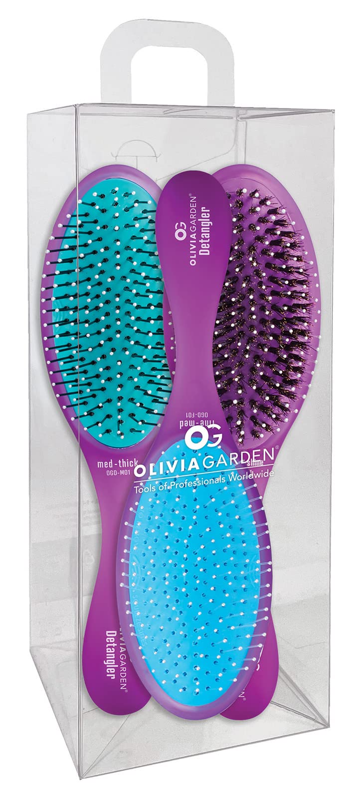 Foto 2 pulgar | Brush Collection Olivia Garden Og, Cojín Extraíble, Color Morado - Venta Internacional.