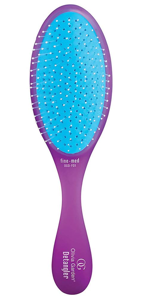 Cepillo De Pelo Olivia Garden Og Detangler Purple Para Cabello Seco/húmedo - Venta Internacional.