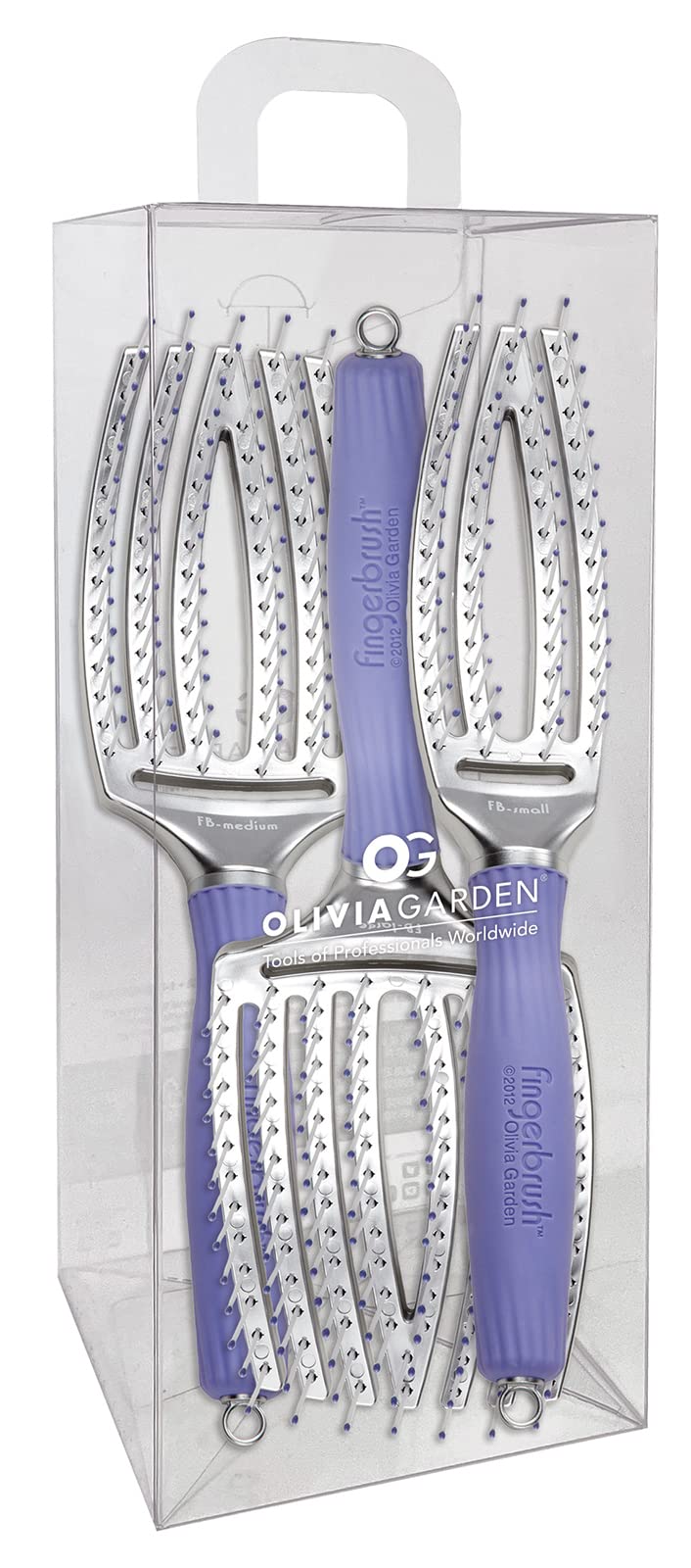 Foto 1 | Kit De Cepillos De Pelo Olivia Garden Finger Brush Para Abrazar El Cuero Cabelludo - Venta Internacional.