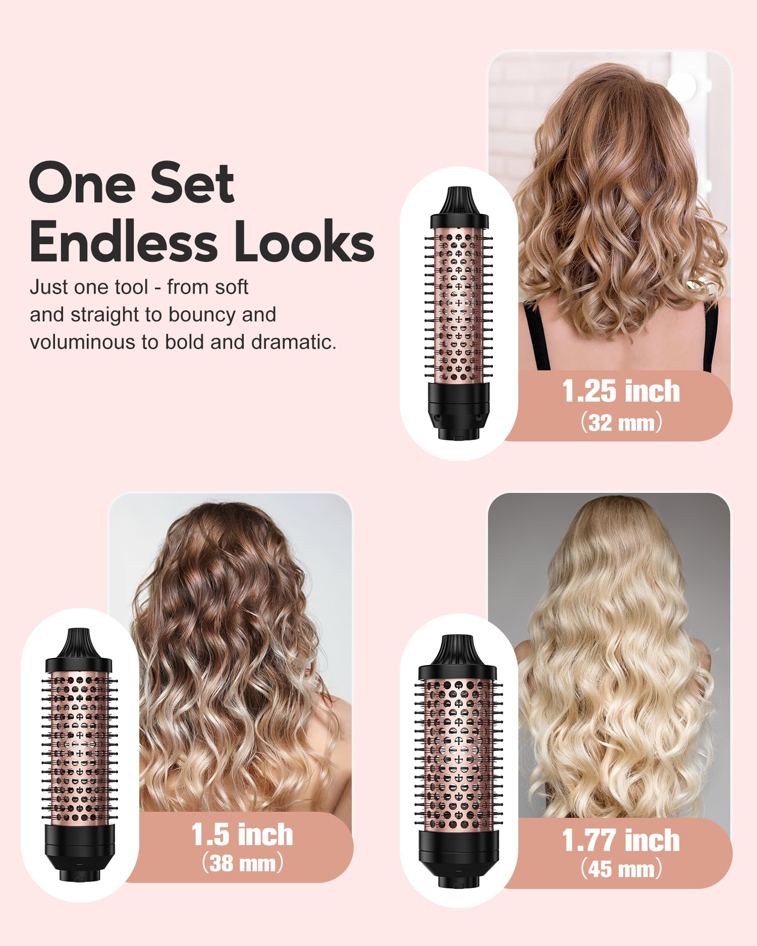 Foto 7 | Set De Cepillos Térmicos Terviiix Pro Voluminous Style 3 En 1 - Venta Internacional.