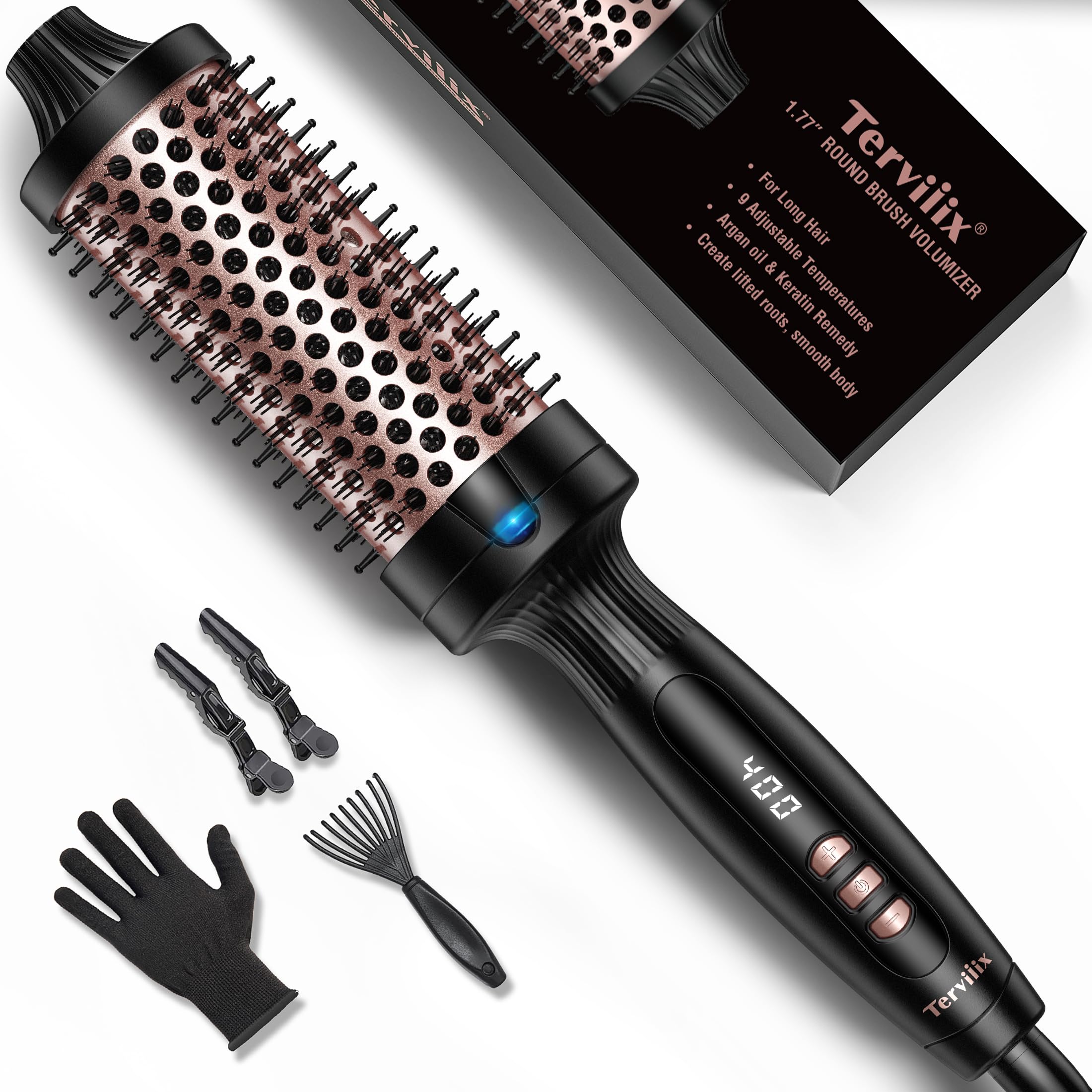 Cepillo Térmico Terviiix Quick Heating, 4,5 Cm, Cerámica Y Turmalina - Venta Internacional.