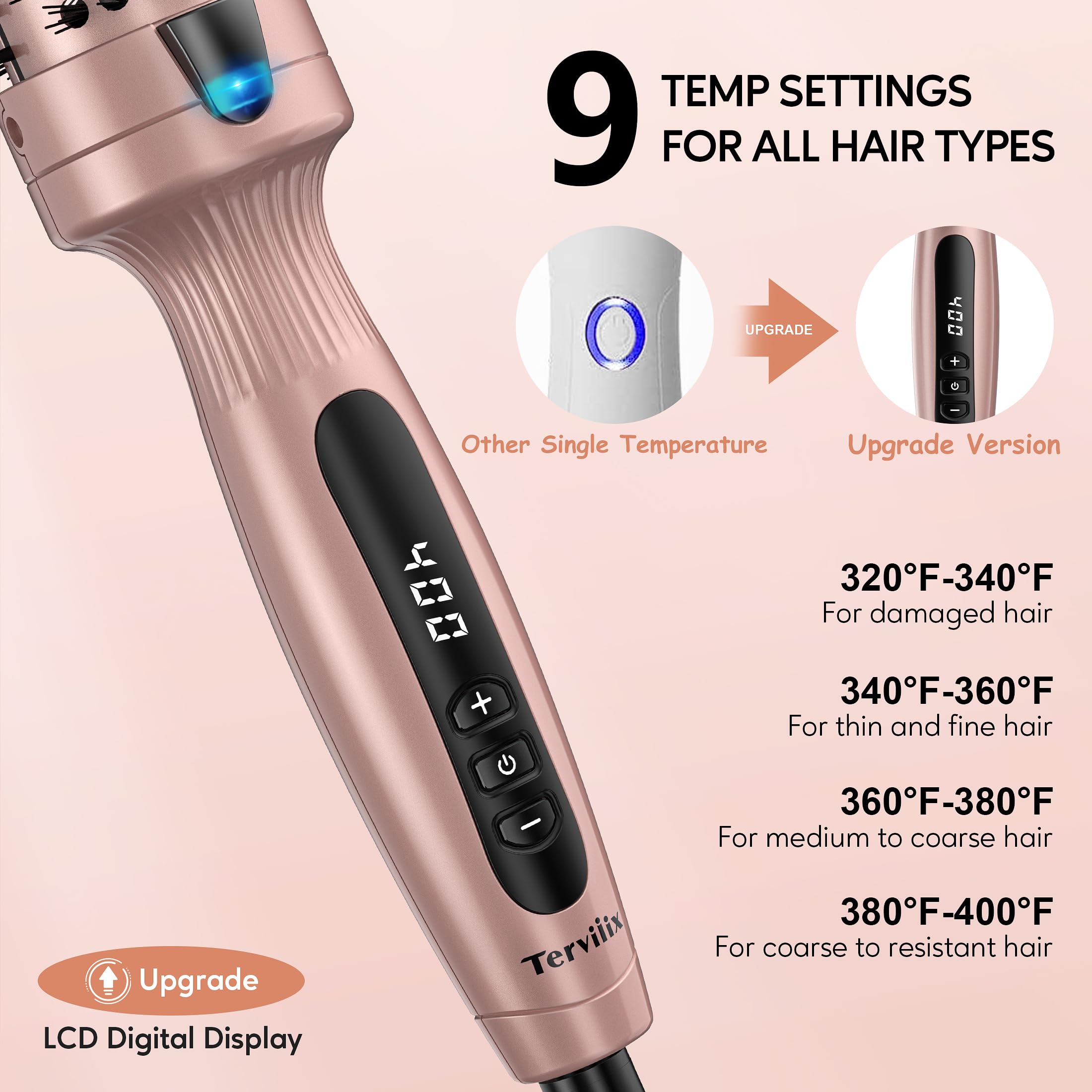 Foto 4 | Cepillo Térmico Terviiix Get Voluminous Style Para Cerámica De 1.5 Pulgadas - Venta Internacional.