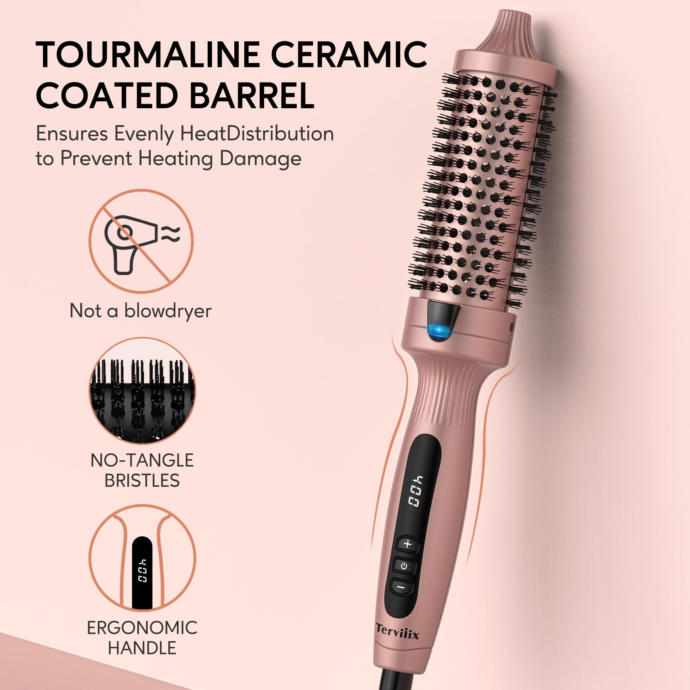 Foto 7 pulgar | Cepillo Térmico Terviiix Get Voluminous Style Para Cerámica De 1.5 Pulgadas - Venta Internacional.