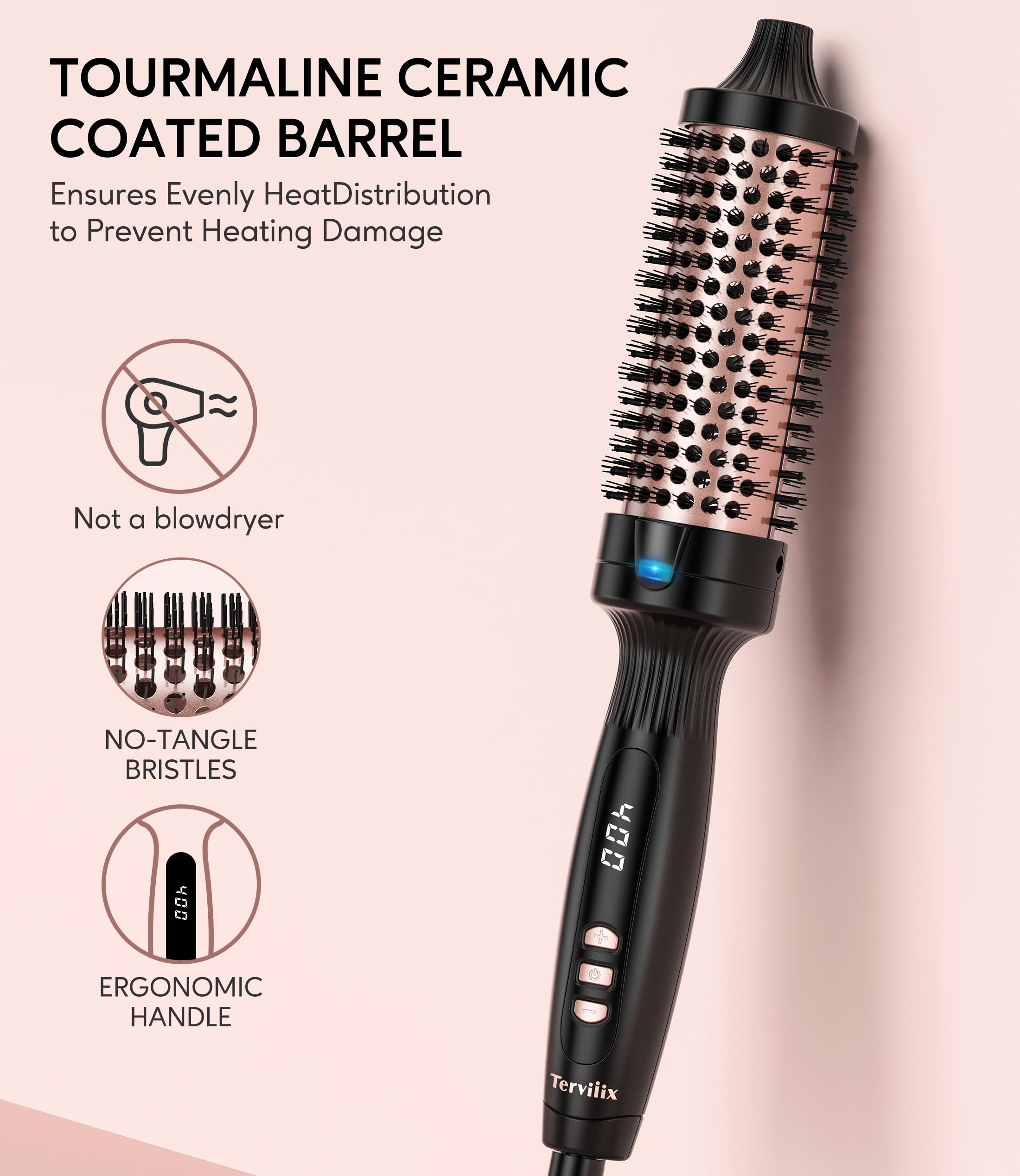 Foto 6 | Cepillo Térmico Terviiix Create Voluminous Style De 1.5 Pulgadas - Venta Internacional.
