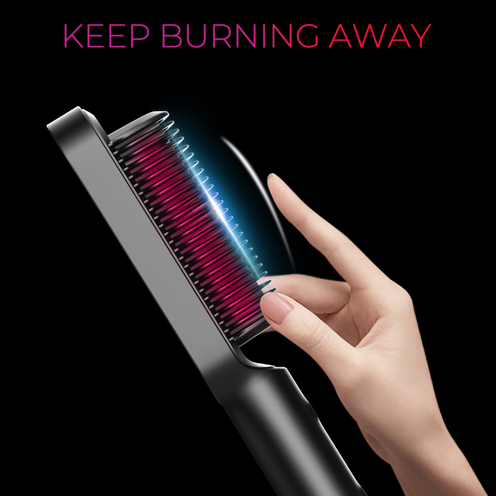 Foto 7 pulgar | Plancha de Cerámica Tymo Ring para Alisar y Dar Volumen al Cabello - Venta Internacional