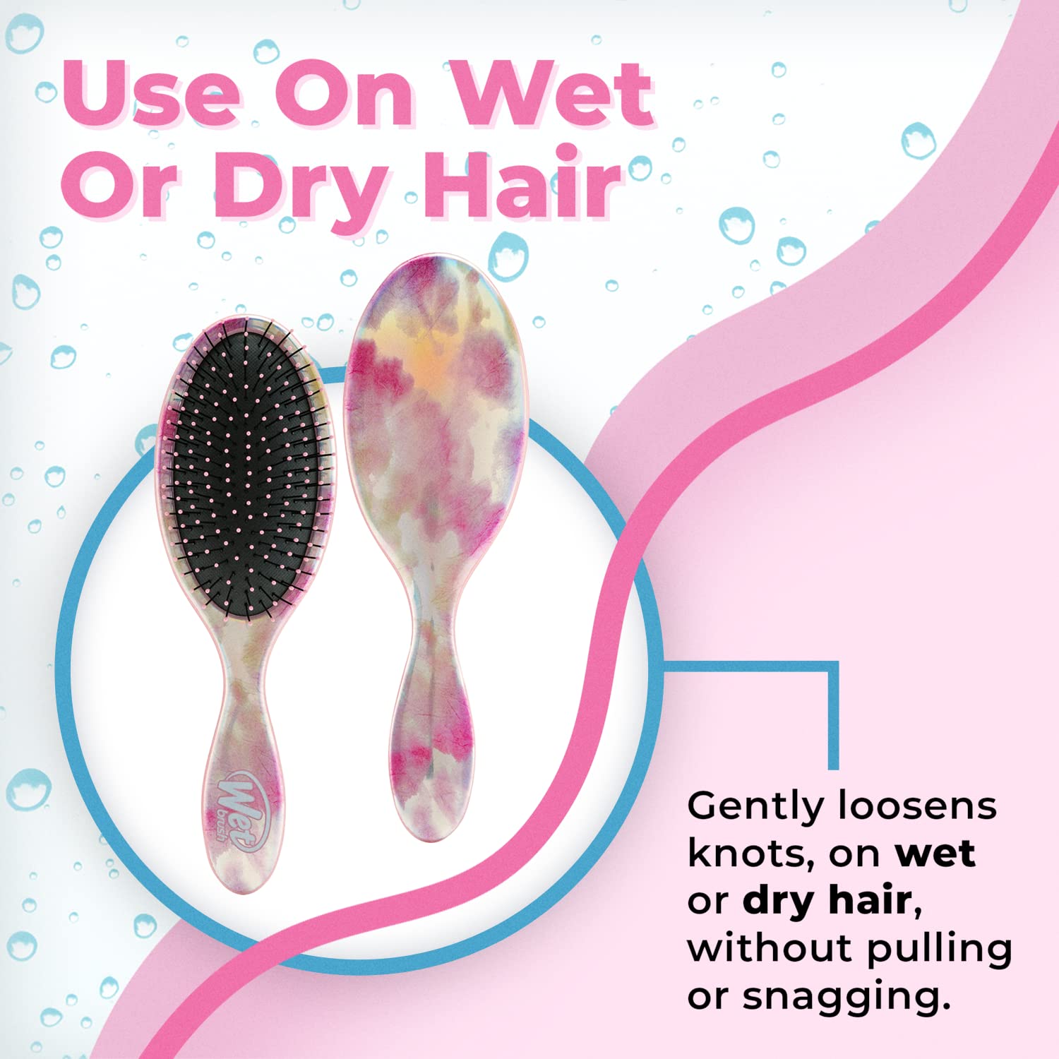 Foto 5 pulgar | Pincel Para Cabello Wet Brush Original Detangler Tie Dye Blush - Venta Internacional.