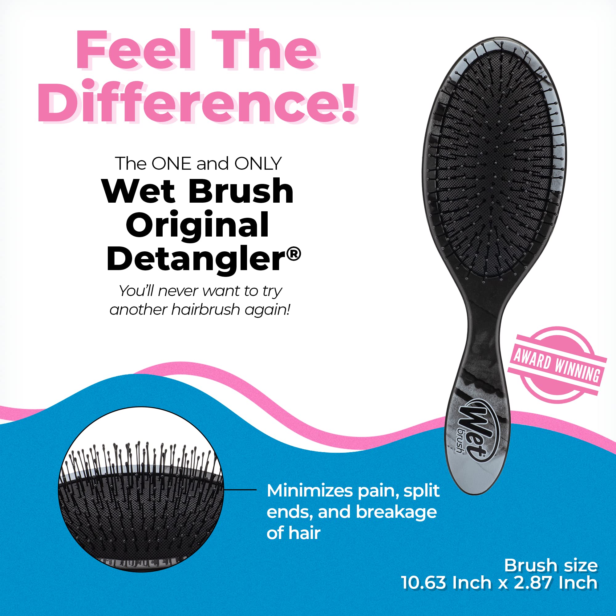 Foto 3 pulgar | Cepillo De Pelo Wet Brush Original Detangler Gravel All Hair - Venta Internacional.