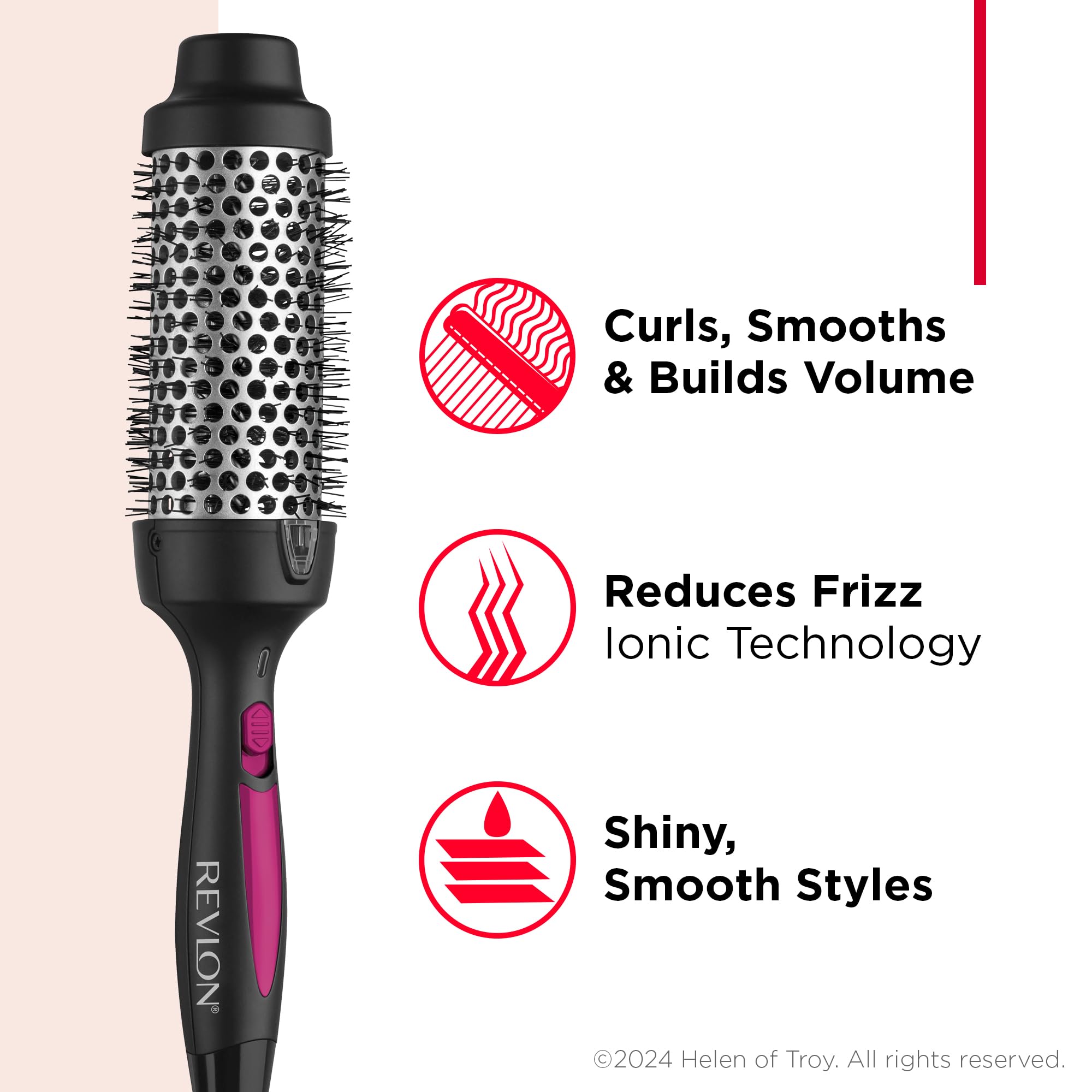 Foto 5 pulgar | El Moldeador Caliente Hot Brush Revlon Perfect Match Reduce El Encrespamiento - Venta Internacional.