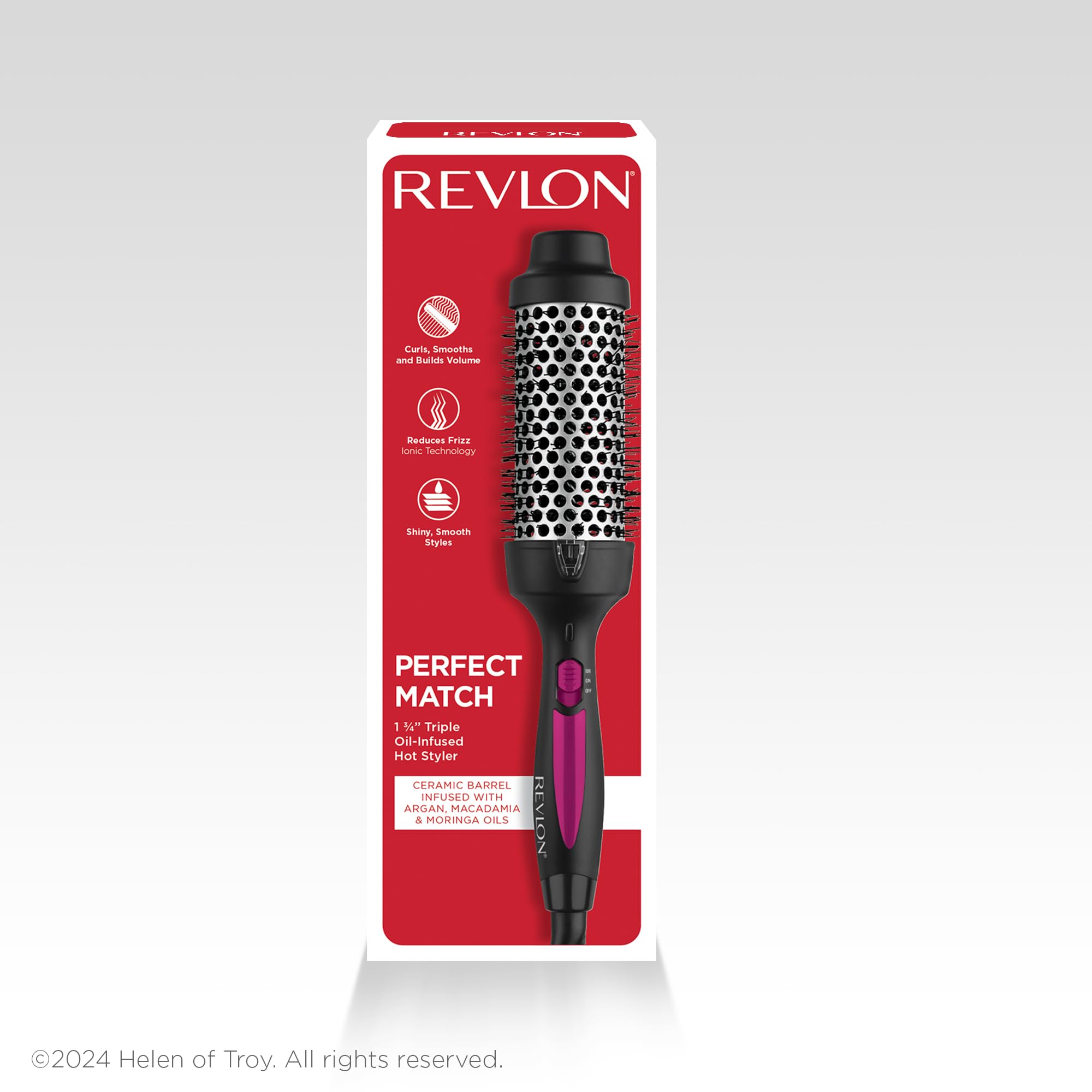 Foto 7 pulgar | El Moldeador Caliente Hot Brush Revlon Perfect Match Reduce El Encrespamiento - Venta Internacional.