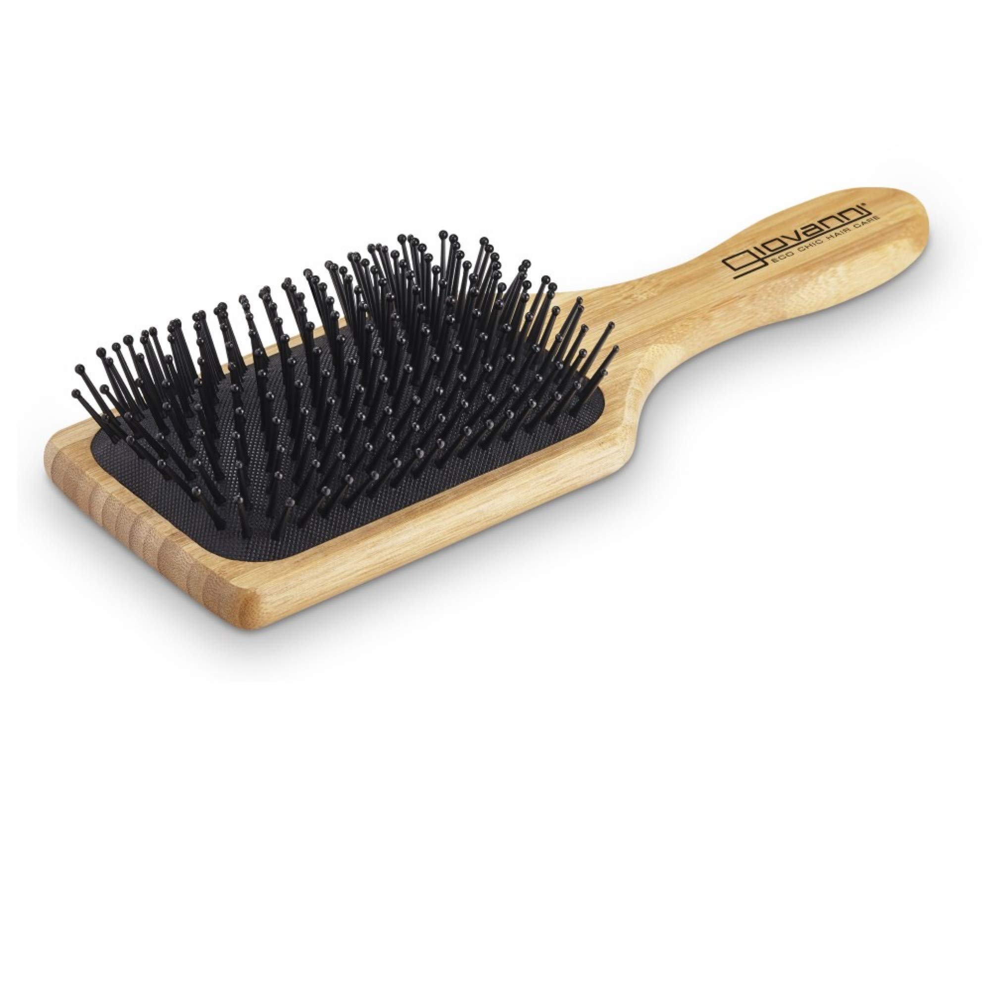 Foto 4 | Cepillo De Pelo Giovanni Con Paleta Rectangular Con Mango De Bambú, Color Beige - Venta Internacional.